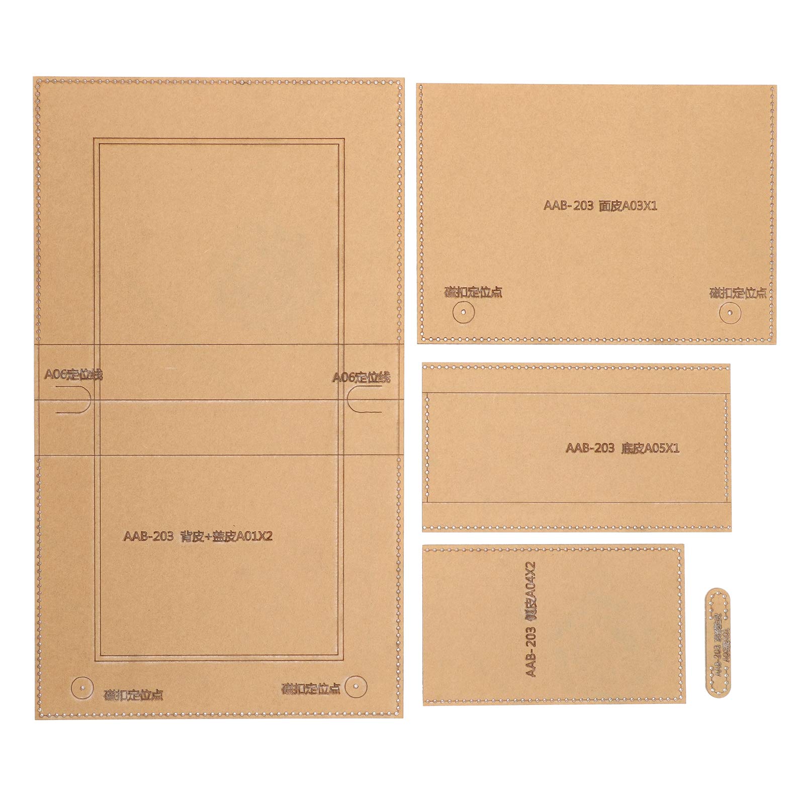Messenger Bag Acrylic Template - Leather Pattern Stencil for Handbag & Wallet Making - Durable Crafting Tool for DIY Leather Projects, Fashion Accessories & Sewing Patterns