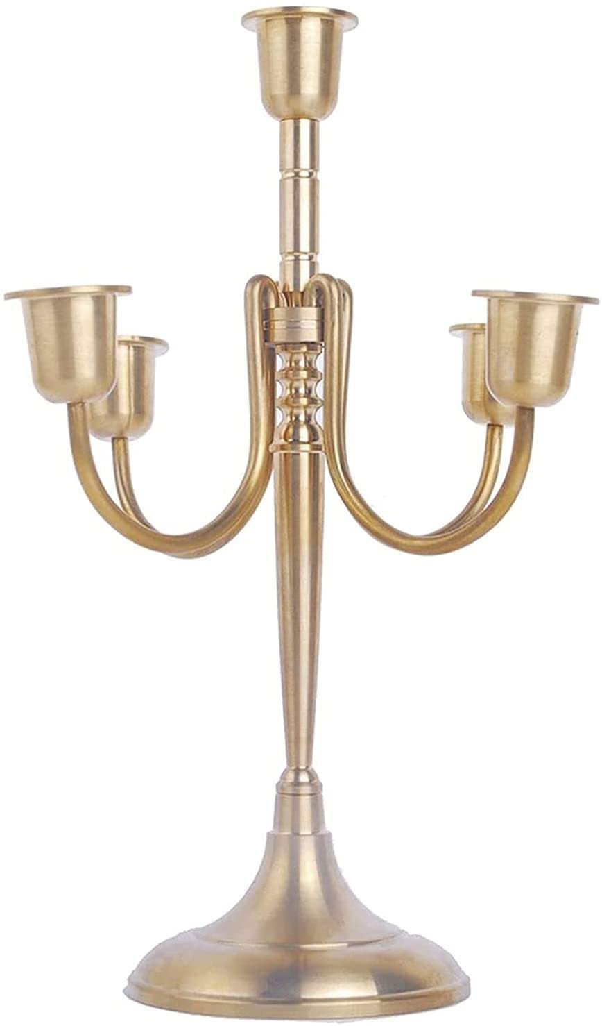XUERUIGANG Iron Metal Candle Holder for Tall Pillar & Taper Candles - Modern Decorative Stand for Dining Table, Wedding Centerpiece, Party Decor, Romantic Home Ambiance
