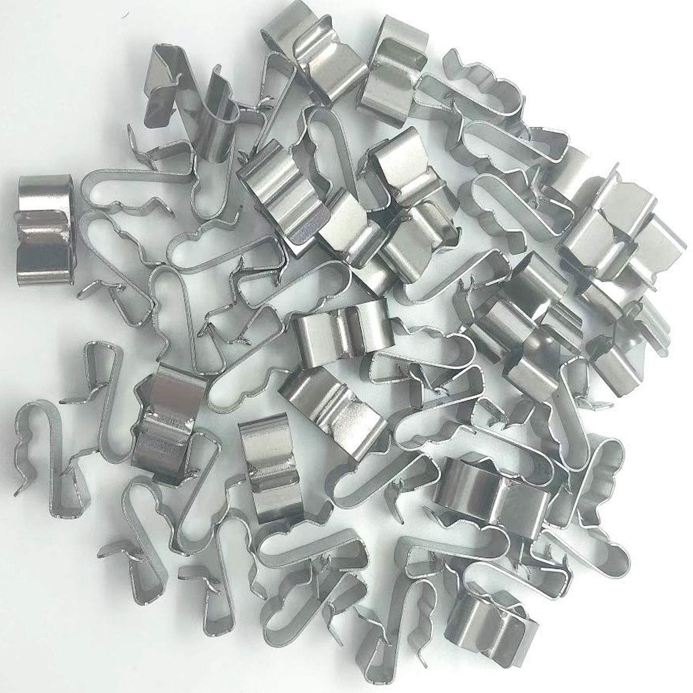 20mm Stainless Steel Cable Clips (50 Pack) - Secure Wires for Frames & DIY