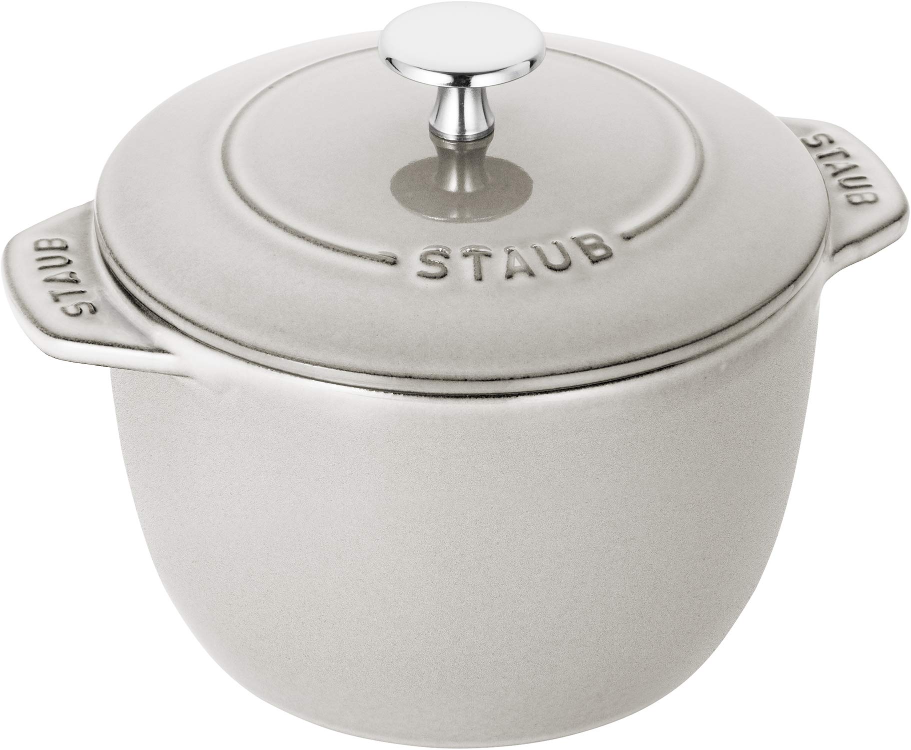 Staub La Cocotte de GOHAN Campagne 4.2 Qt Rice Cooker Pot - 6.3 Inch (16cm) Cast Iron Dutch Oven for Perfect Rice, Stews & Soups - Ideal for Home Cooking & Camping