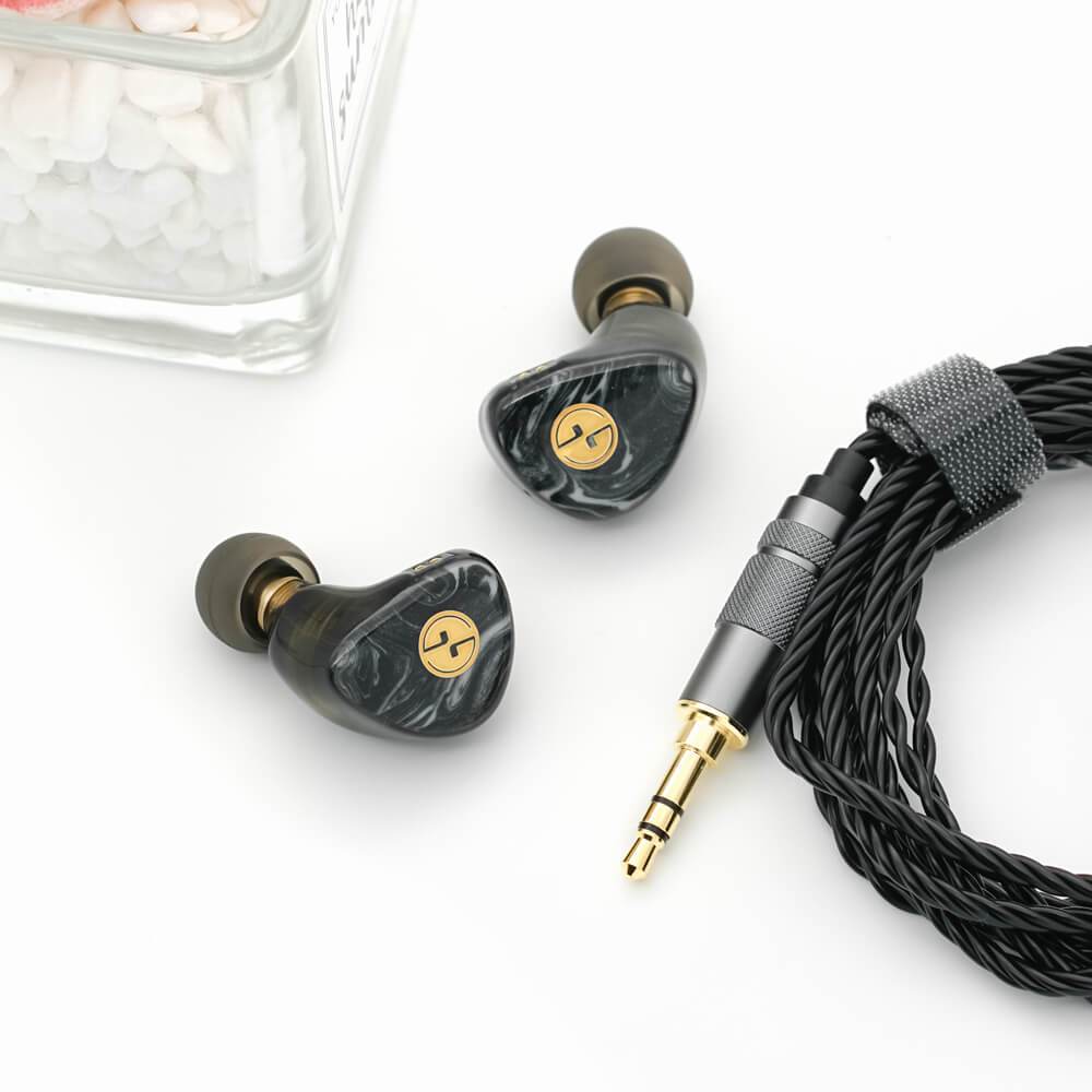 TinHiFi T3 Plus HiFi In-Ear Monitors - High Resolution Audio Earphones with Detachable Cable for Audiophiles & Music Lovers - Perfect for Studio Recording, Gaming & Travel