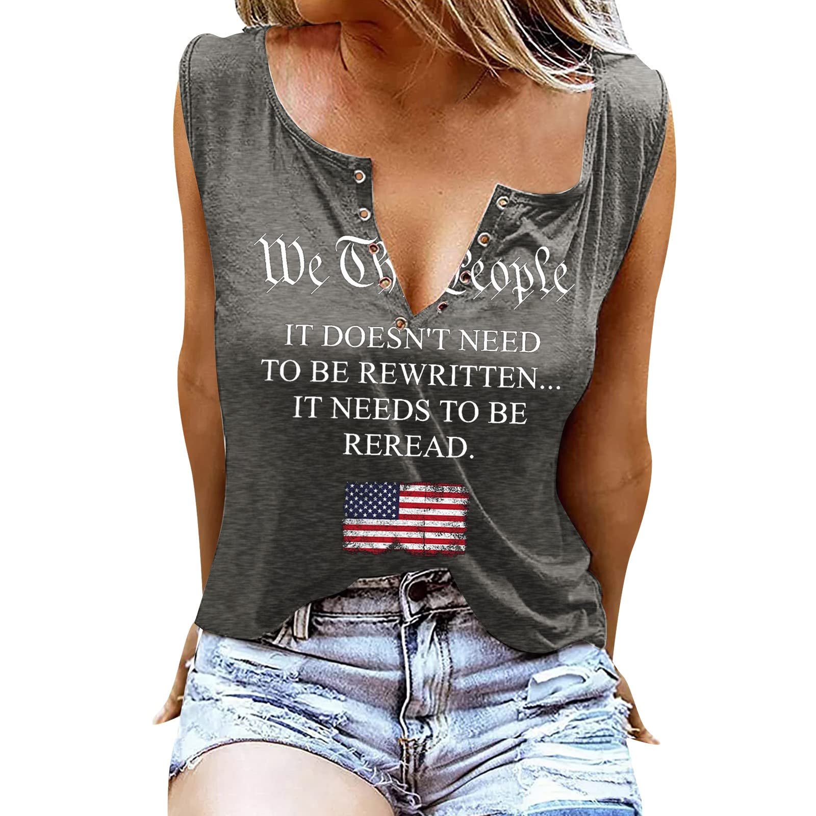 Trendy Women's Summer Tops 2023 - Sexy Sleeveless Dressy Casual Shirts for Athletic Wear | Perfect for Beach Outings, Date Nights & Gym Sessions