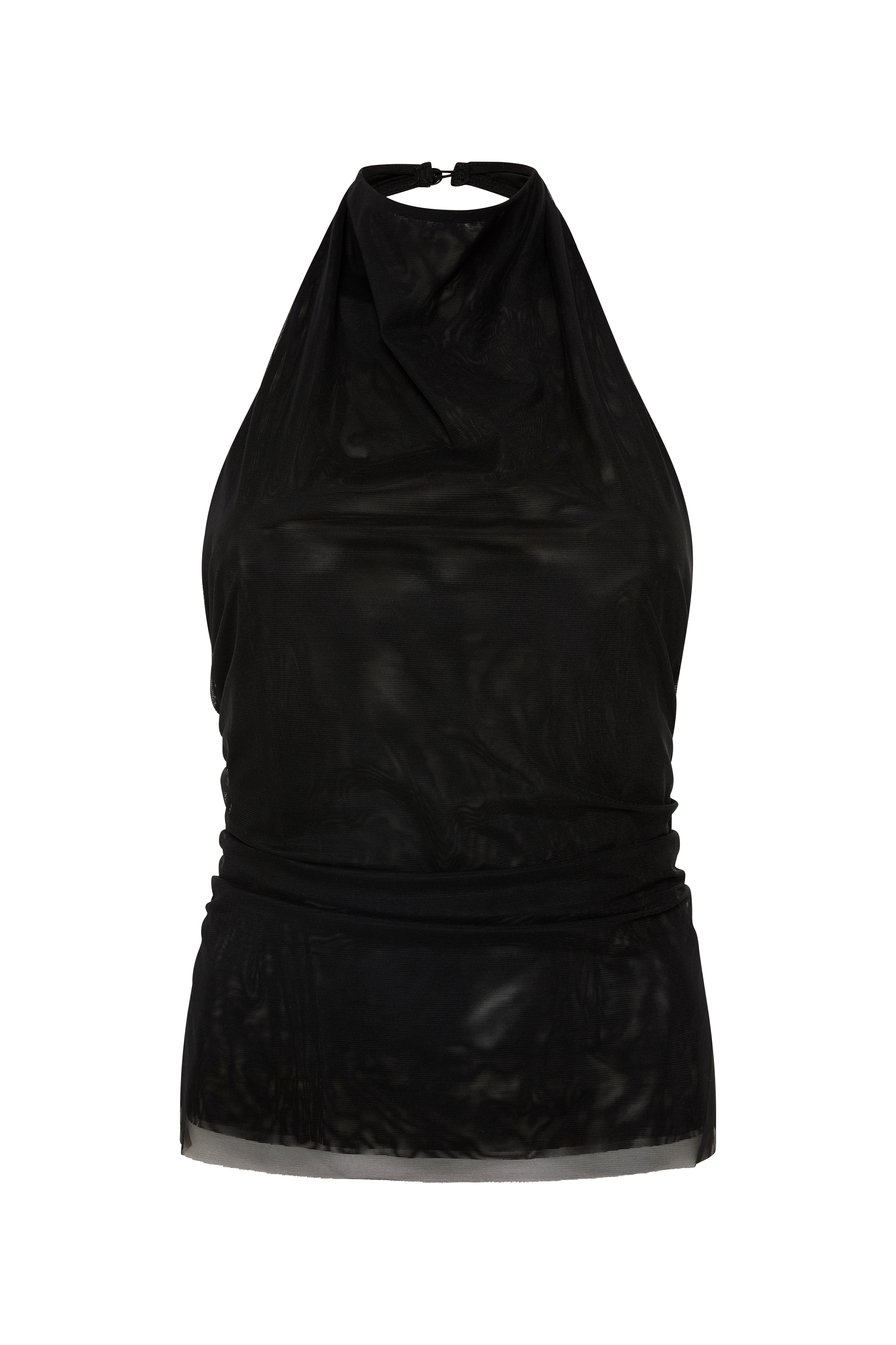 Jacques Mesh Halter Top for Women - Sexy Summer Crop Top with Breathable Fabric - Perfect for Beach, Pool Party & Festival Outfits