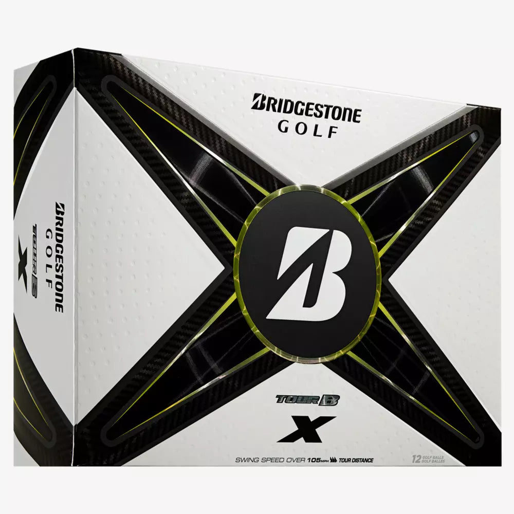 Bridgestone Tour B X 2024 Golf Balls - Premium Performance Golf Balls for Distance & Control - Perfect for Tournament Play & Practice Sessions