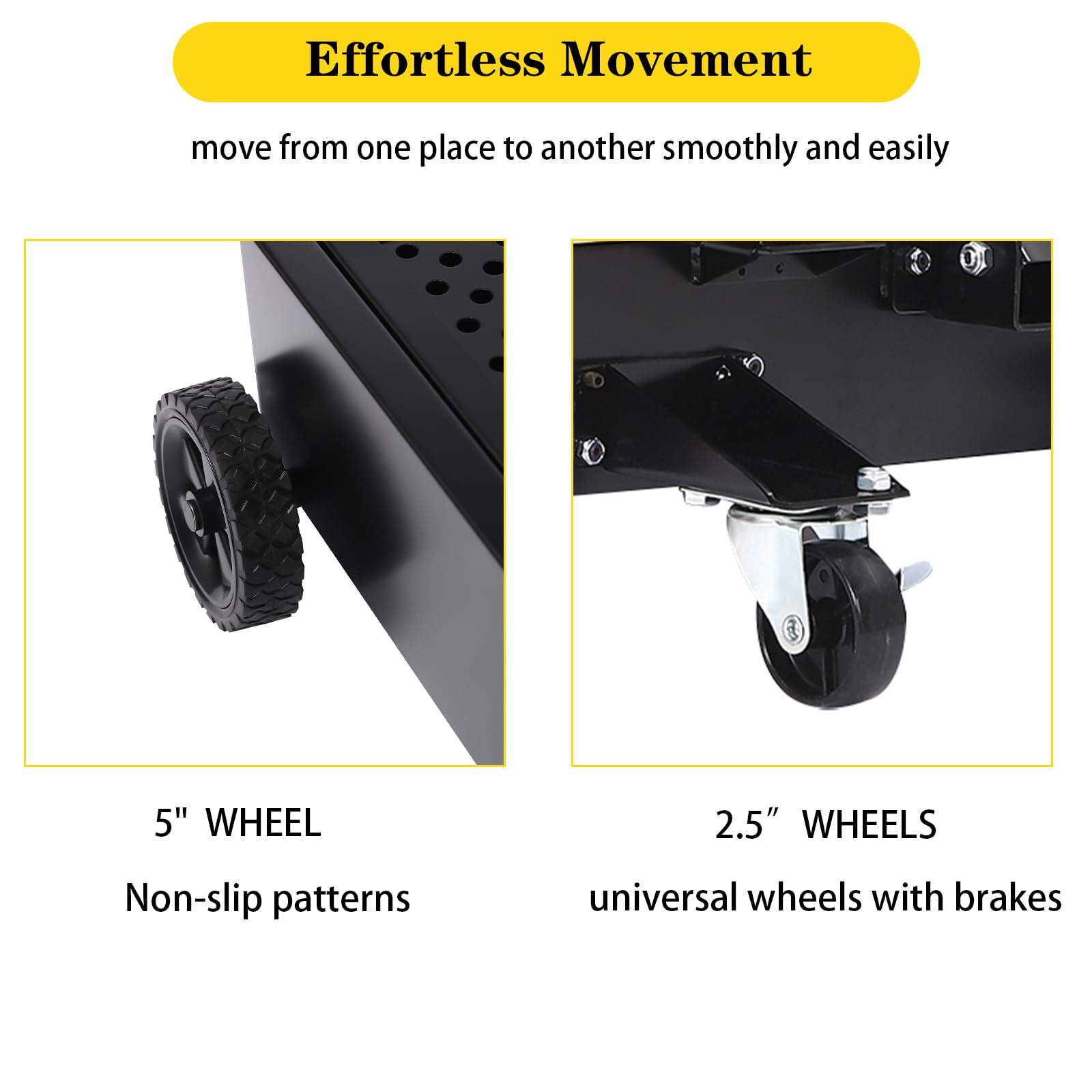 15 Gallon Low Profile Oil Drain Pan with Electric Pump - Large Capacity Oil Change Pan for Trucks & RVs | 8.2ft Hose, Rotatable Handle & Swivel Caster Wheels | Rolling Drain Cart for Easy Garage Maintenance & DIY Auto Repairs