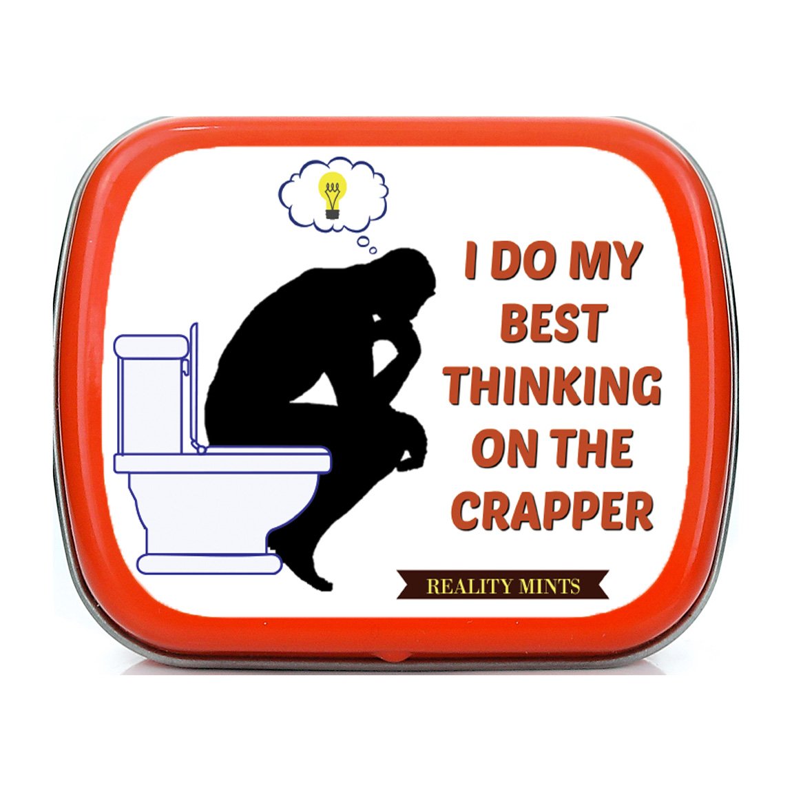 Funny Peppermint Breath Mints - Gag Gift for Friends & Office Pranks | Potty Humor Easter Basket & Stocking Stuffers for Adults | Novelty Toilet-Themed Candy for Guys - Perfect for White Elephant Parties & Practical Jokes
