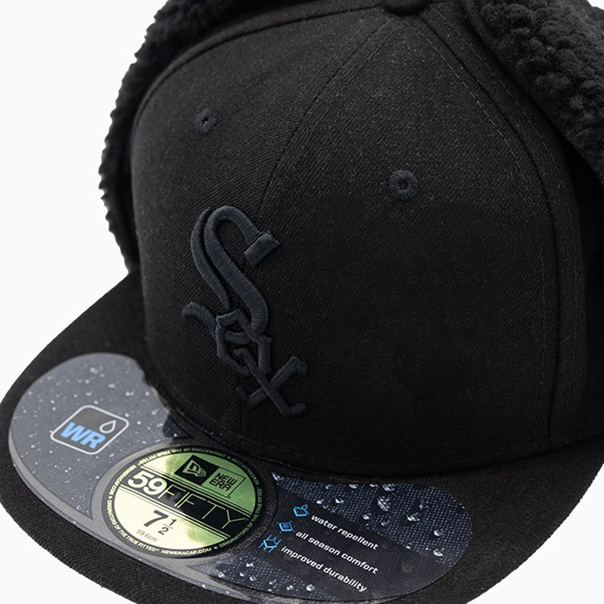 Chicago White Sox MLB Official 59FIFTY Fitted Baseball Cap for Men - Adjustable Dog Ear Design for Sports Fans & Streetwear Fashion