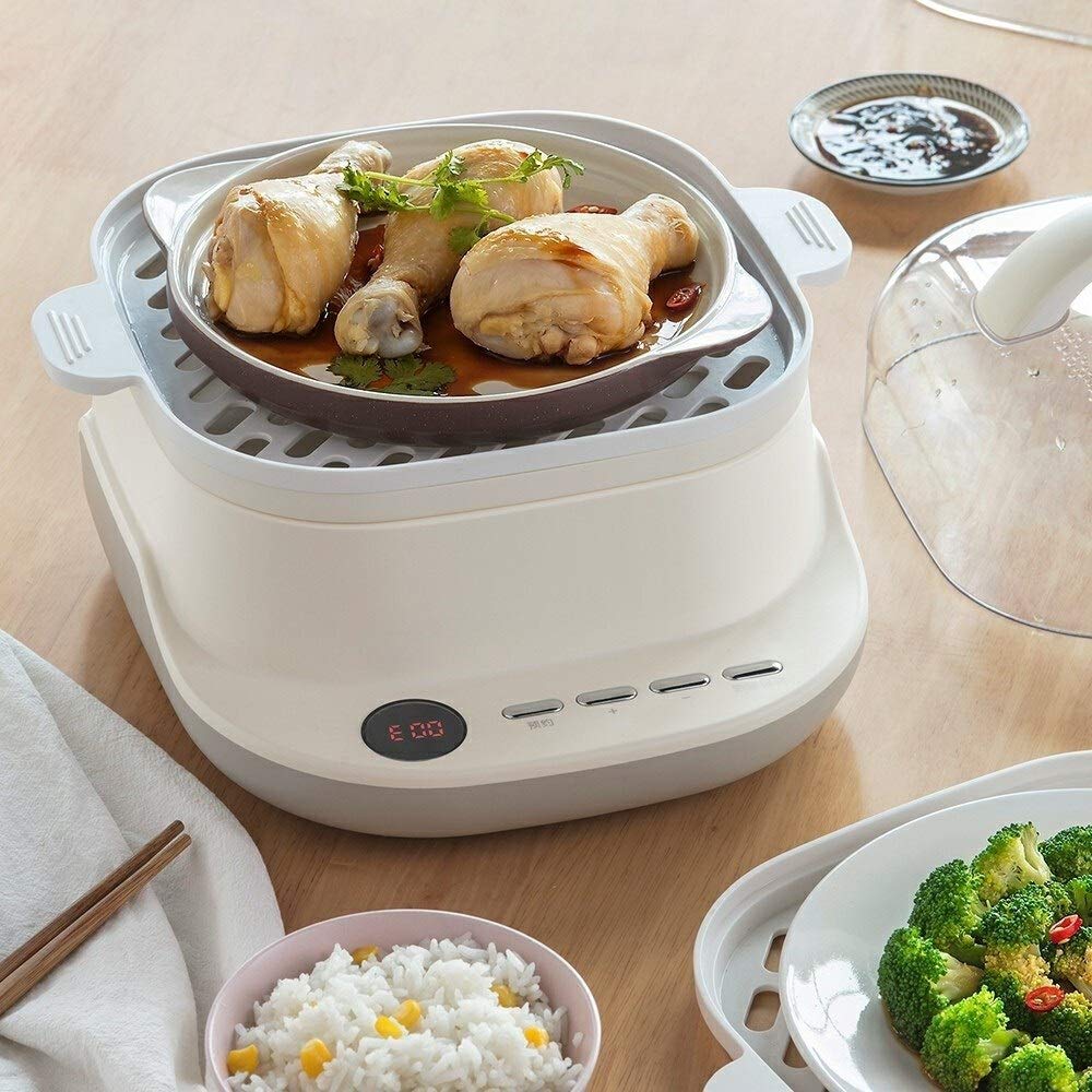 Best Electric Steamer for Healthy Cooking - 2-Tier Large Capacity Food Steamer for Vegetables, Rice & Dumplings | Perfect for Meal Prep, Baby Food & Home Kitchen Use