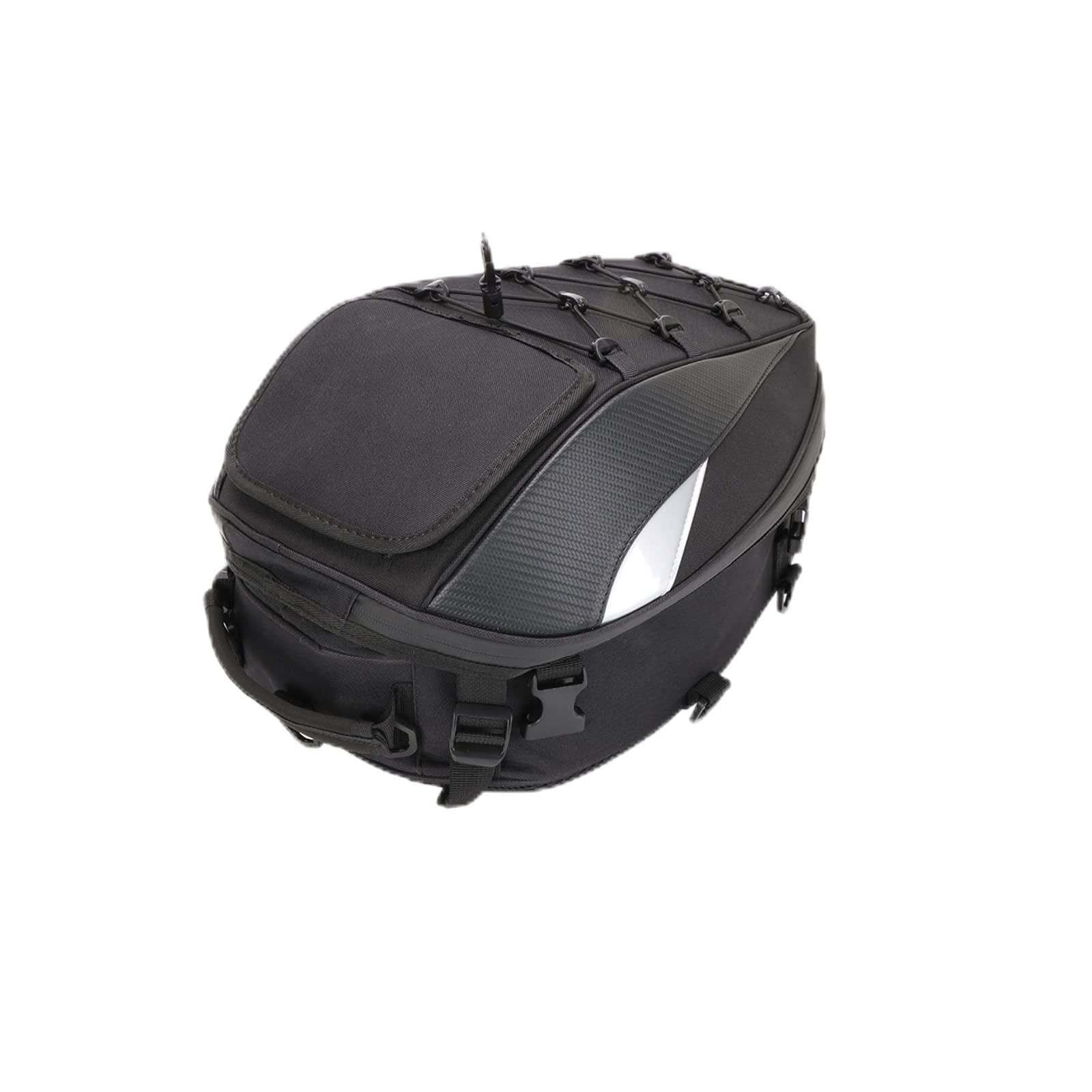 **Waterproof Motorcycle Tail Bag - Rear Seat Storage Bag with Dual Use for Sports Bikes & Helmet Storage - Perfect for Commuting, Touring & Adventure Rides**