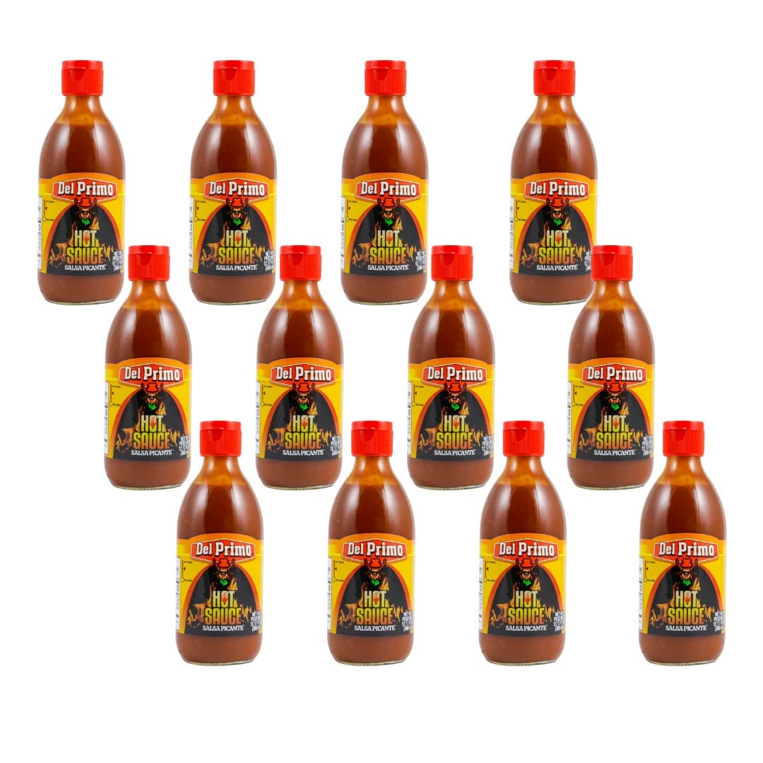 Primal Hot Sauce - 12.17oz (12 Pack) | Premium Spicy Salsa | Perfect for Tacos, Wings & Mexican Dishes | Hot Sauce Variety Pack