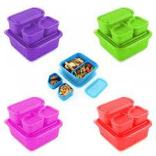 Goodbyn Portions On-the-Go Food Containers | BPA-Free Lunch Boxes for Kids & Adults | Perfect for School, Work, Picnics & Travel