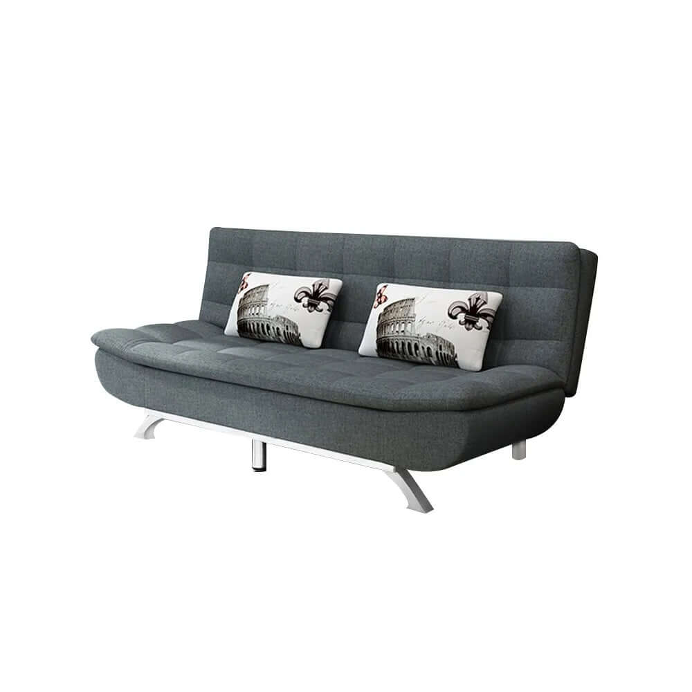 2-in-1 Linen Futon Sofa Bed with Removable Cushions – Convertible Sleeper & Lounge for Small Spaces – Perfect for Apartments, Dorms & Guest Rooms