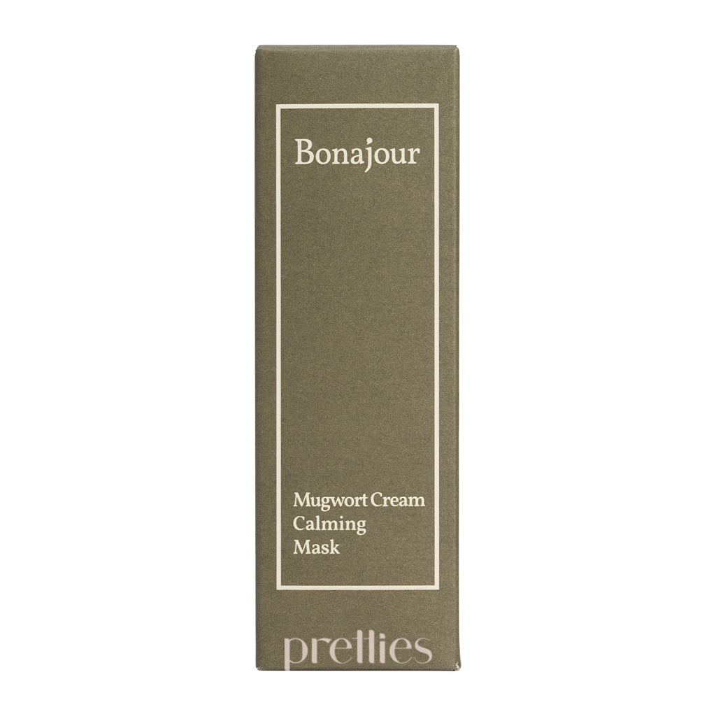 Bonajour Mugwort Cream Calming Mask 50ml - Soothing Facial Treatment for Sensitive Skin | Perfect for Nighttime Skincare Routine & Post-Sun Care