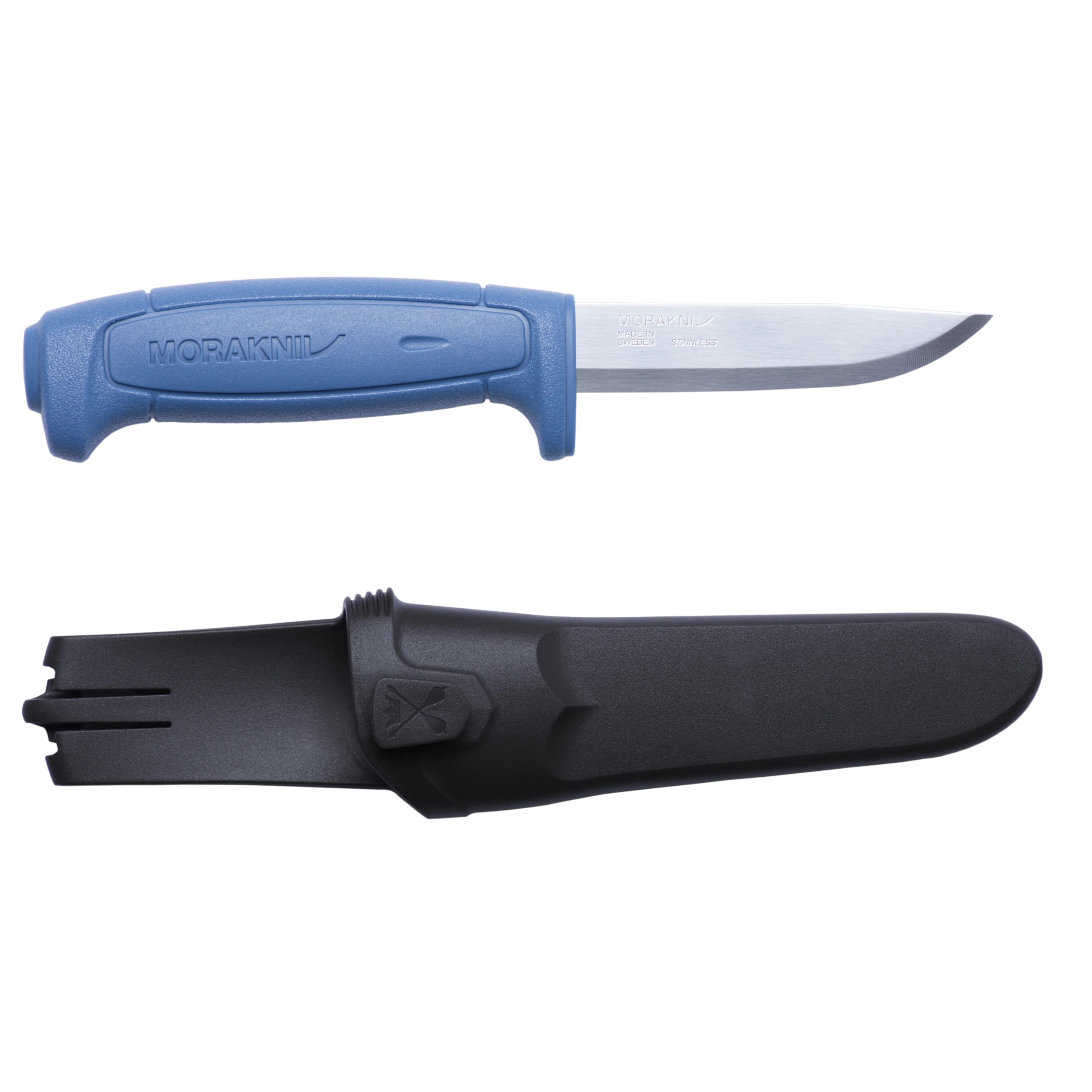 MoraKniv Basic 546 (S) - High Carbon Steel Outdoor Knife for Camping, Hiking & Bushcraft - Durable Fixed Blade Survival Knife with Sheath