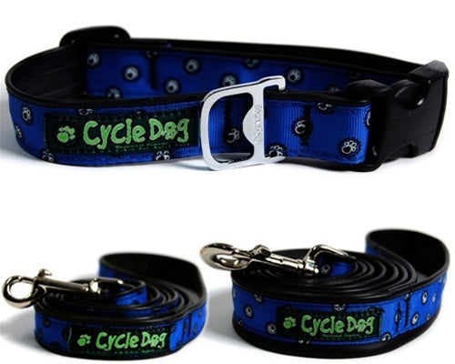Blue Icon Plastic Quick Release Dog Collar & Leash with Built-in Bottle Opener - Durable Pet Walking Accessories for Small Medium Large Dogs - Perfect for Outdoor Adventures, Hiking and Daily Walks
