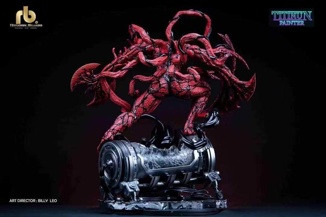 Reborn Studio Carnage Cletus Kasady Action Figure - Marvel Comics Supervillain Collectible for Display & Cosplay