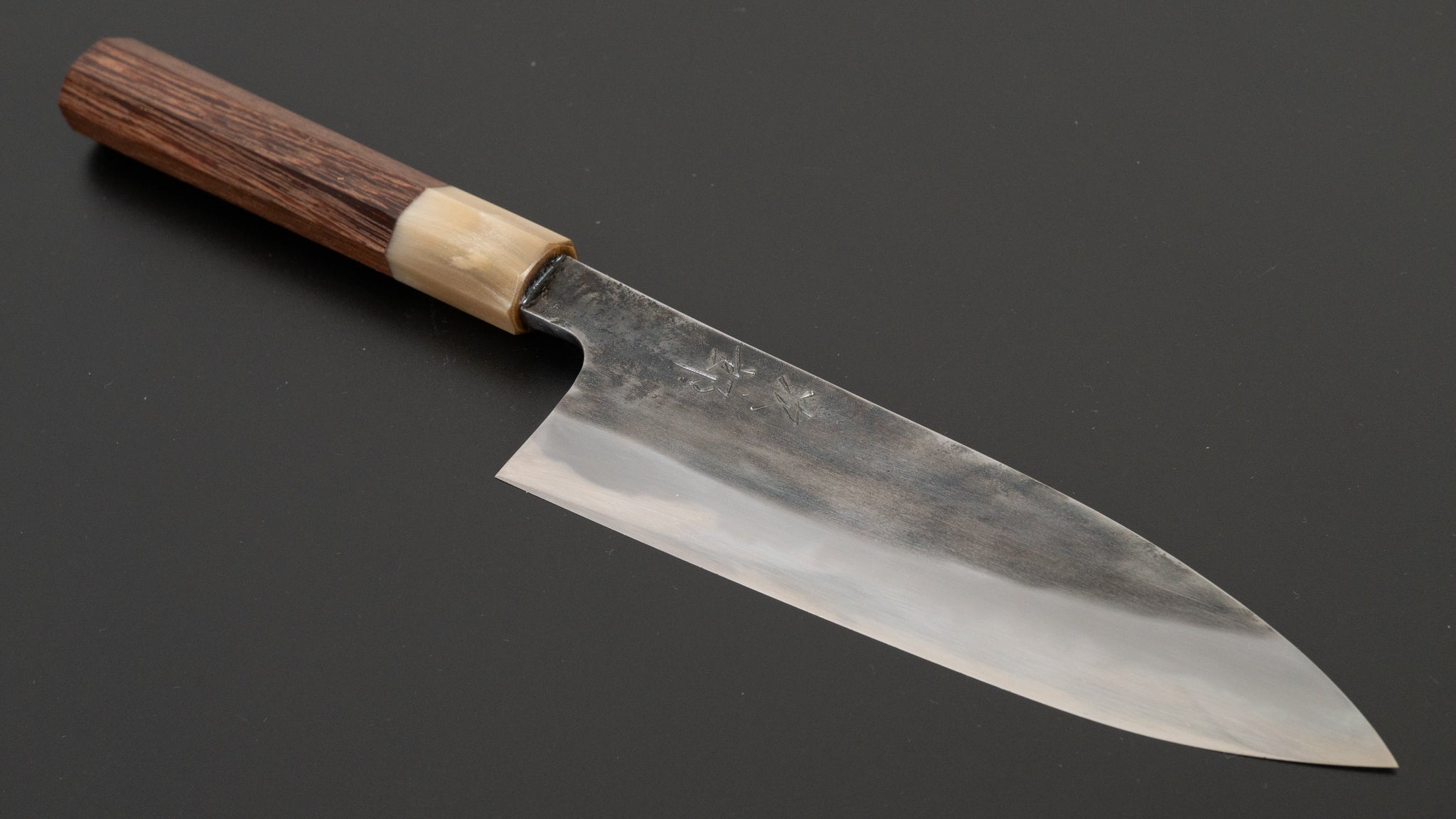 Jiro Tsuchime Petty Knife 150mm - Japanese High Carbon Steel Blade with Taihei Tagayasan Handle - Perfect for Sushi, Vegetables & Precision Kitchen Tasks (#138)