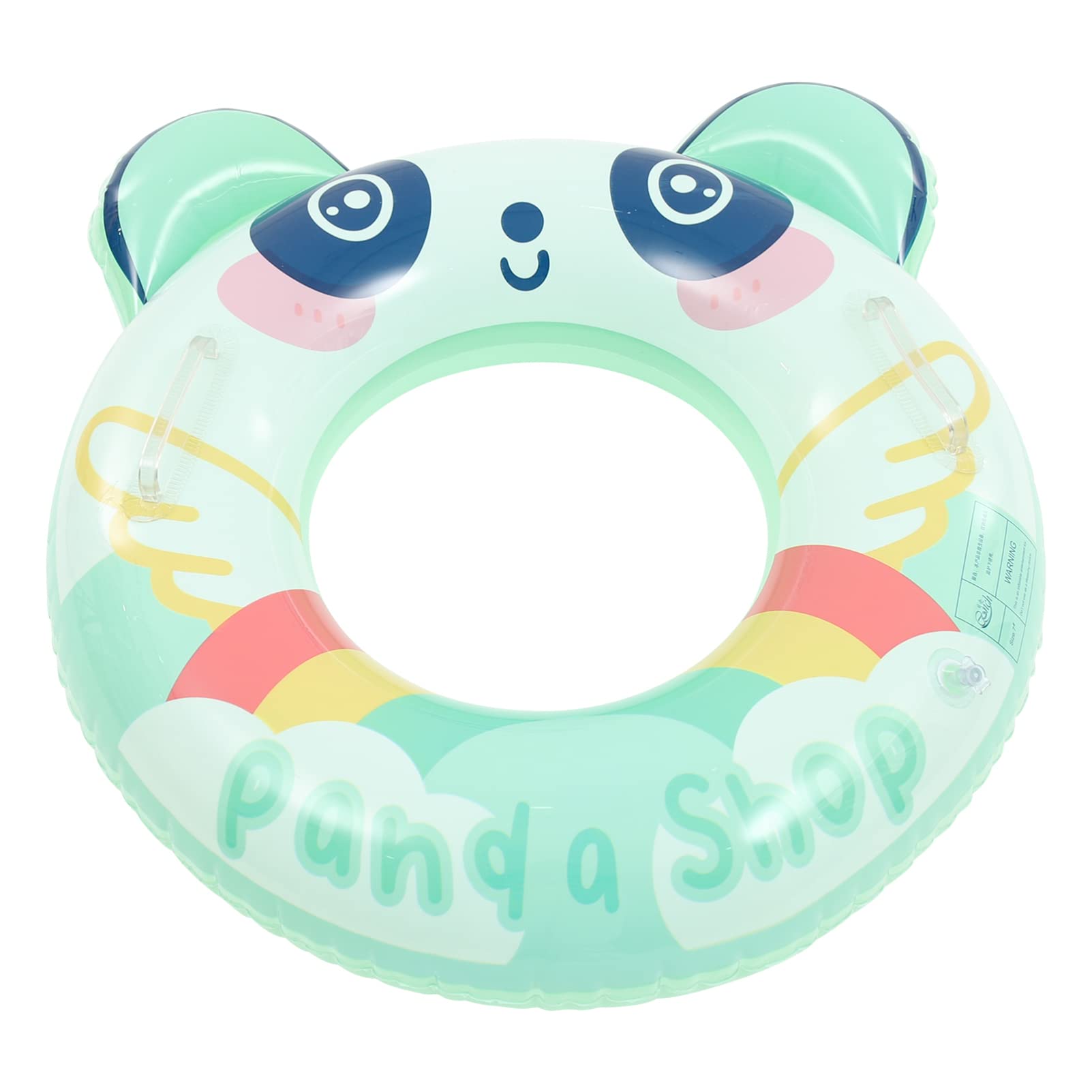 NOLITOY Inflatable Pool Float Rings for Kids - Cute Panda Shaped Pool Tubes, Beach Water Floats, Summer Swimming Toys for Boys & Girls - Perfect for Pool Parties, Beach Outings, and Backyard Fun (Green)