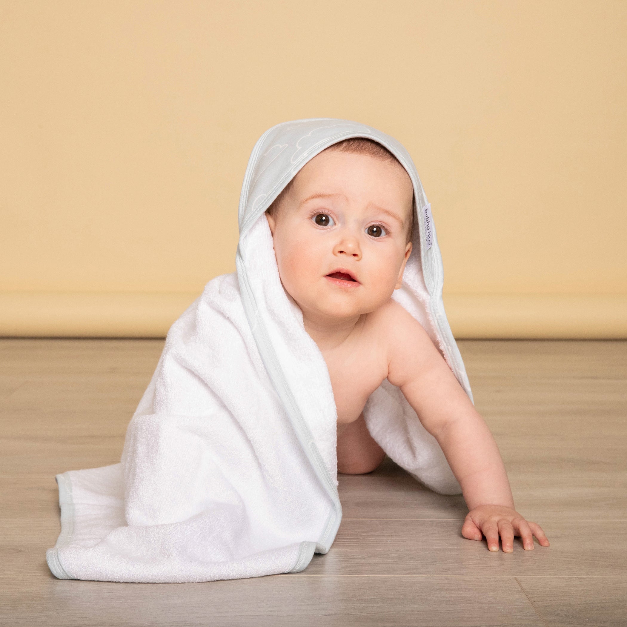 Nordic Style 2-Pack Hooded Baby Towel Set - Soft Dusty Sky & Mint for Newborns, Infants | Perfect for Bath Time, Swimming, and Beach Outings