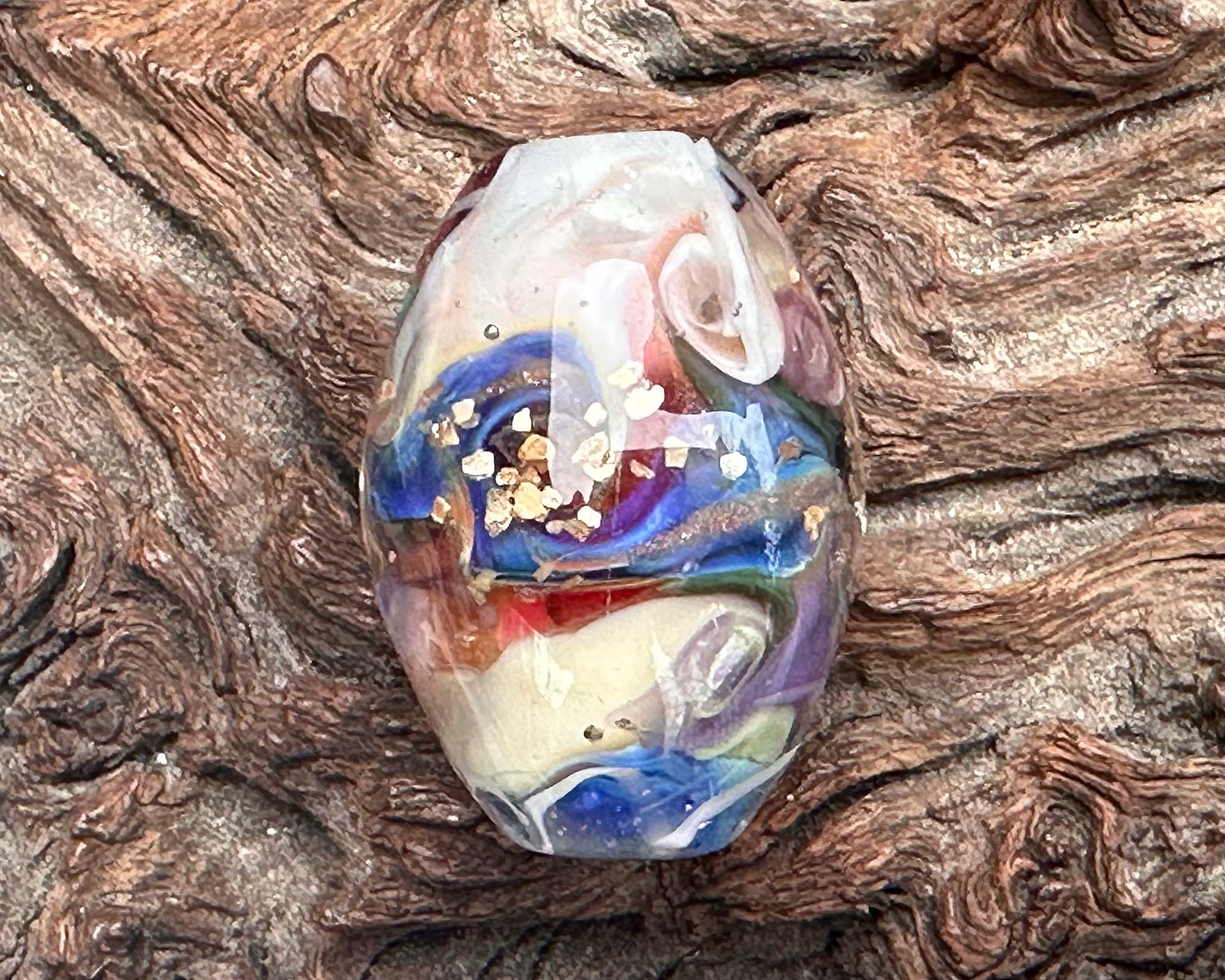 Handmade Twilight Dreams Lampwork Glass Focal Bead for Jewelry Making - Perfect for Necklaces, Bracelets & DIY Craft Projects