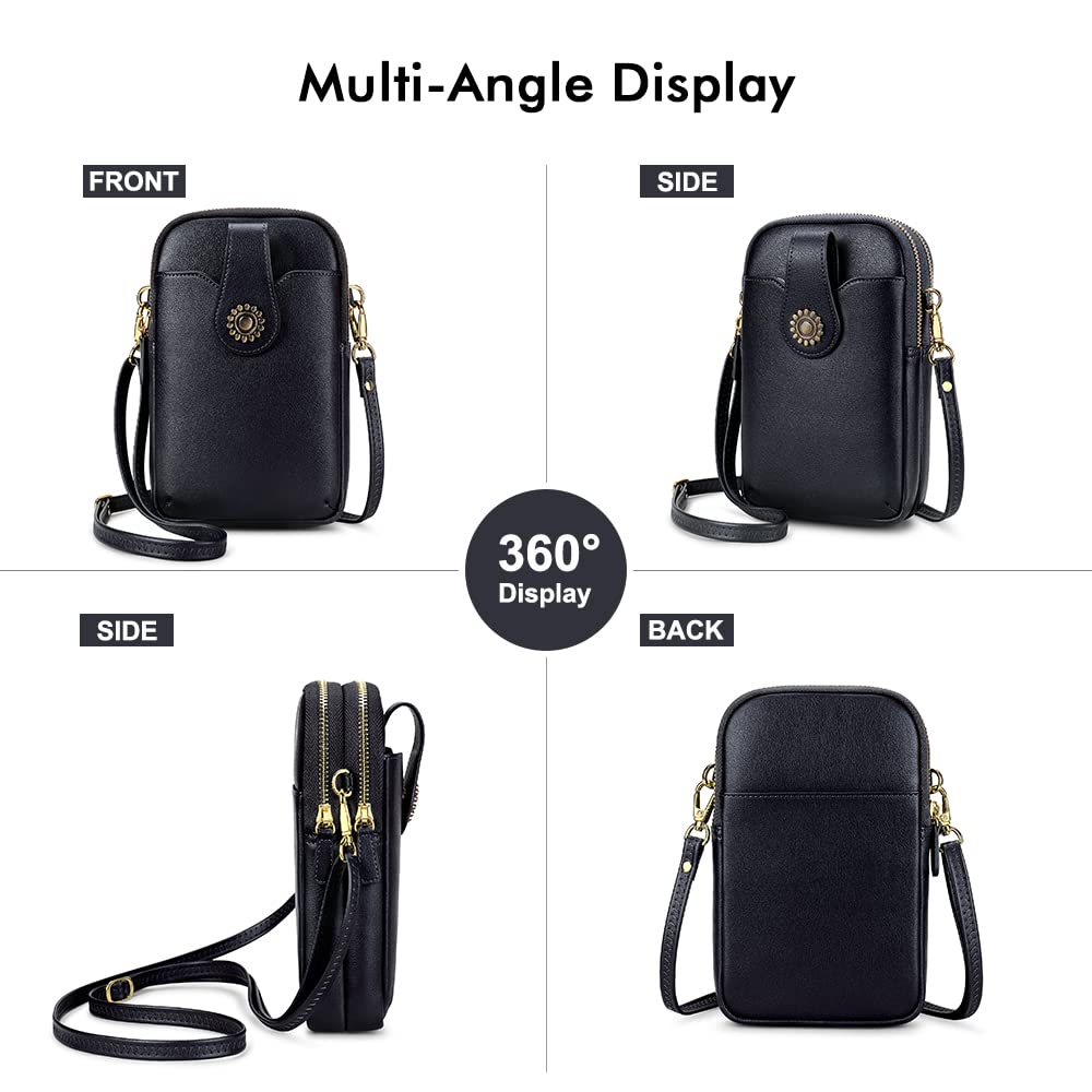 Stylish Peacocktion Small Crossbody Bag for Women - Compact Phone Purse with Adjustable Shoulder Strap | Perfect for Travel, Shopping & Everyday Use