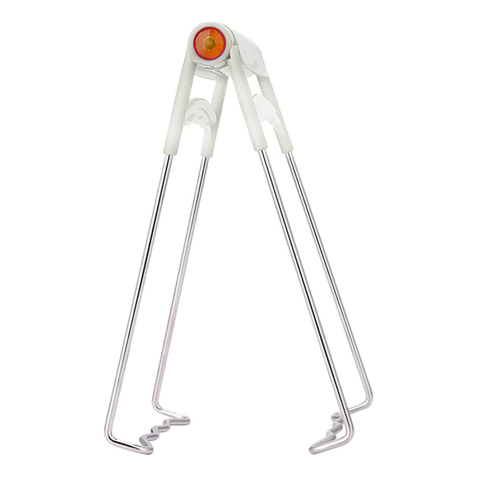 Foldable Stainless Steel Kitchen Tongs - Hot Bowl Clip, Anti-Scalding Pot Clip & Hand Steamer Pliers for Cooking, BBQ, Serving | Durable Kitchen Tool (Apricot)