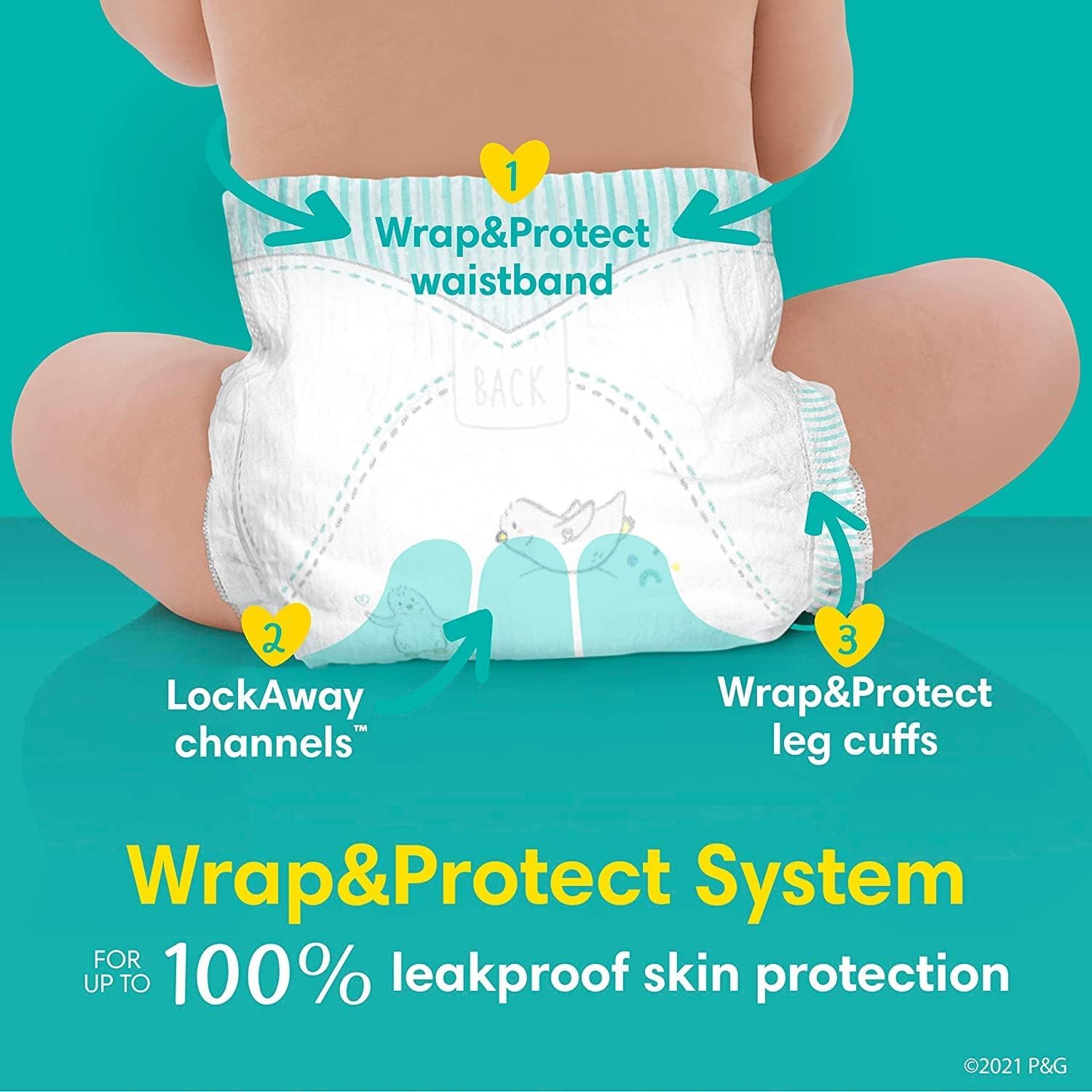 Pampers Swaddlers Size 4 Disposable Diapers - 150 Daytime & 58 Overnight Diapers (208 Total) | Ultra Absorbent Baby Diapers for Sensitive Skin | Perfect for Daycare, Travel & Nighttime Protection