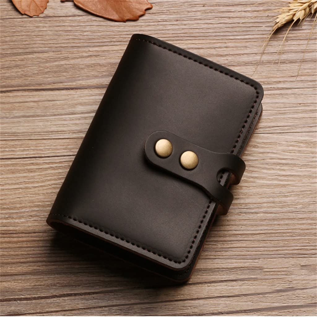 Premium Leather Business Card Holder for Men - Large Capacity Multi-Slot Wallet Organizer (11 x 7.5 x 2cm) - Perfect for Business Meetings, Networking Events & Professional Use