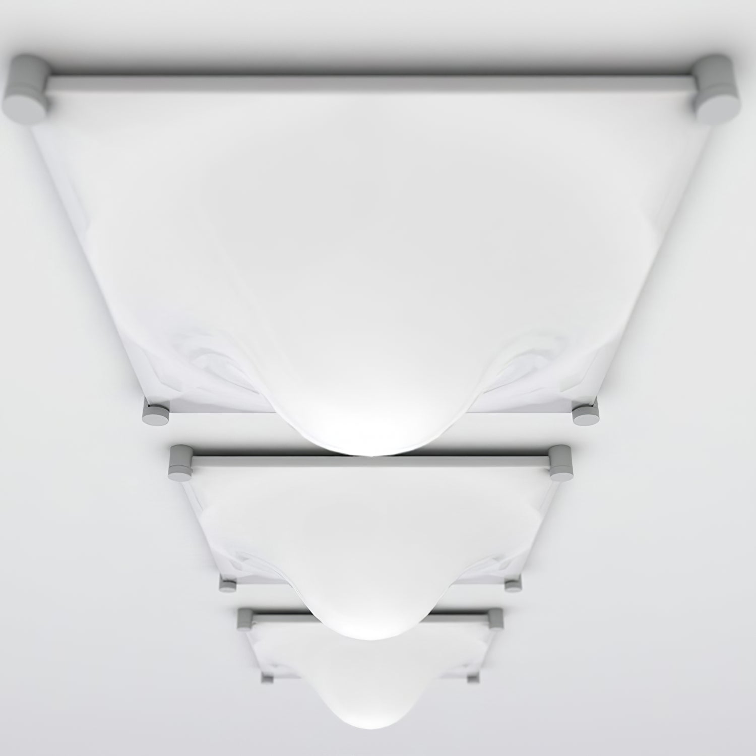 Modern Bolla Ceiling Light Fixture - Dimmable LED Flush Mount Lighting for Bedroom, Living Room & Kitchen - Energy Efficient Home Decor (Black/White)
