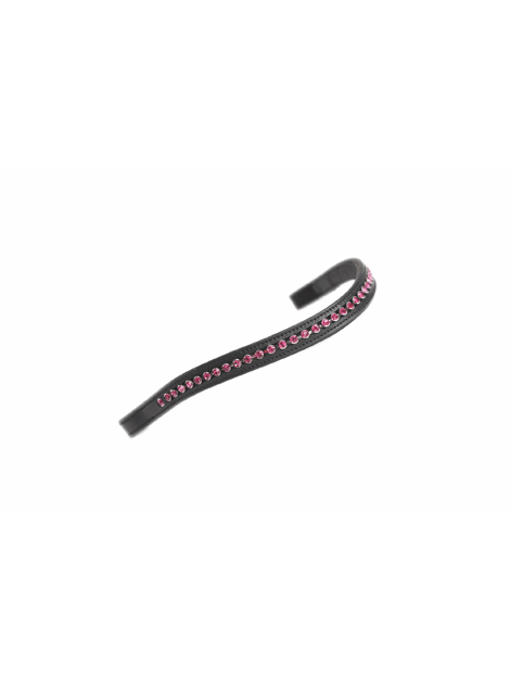 Velociti Gara Large Diamante Browband - Elegant Horse Riding Headpiece for Equestrian Shows & Dressage Competitions