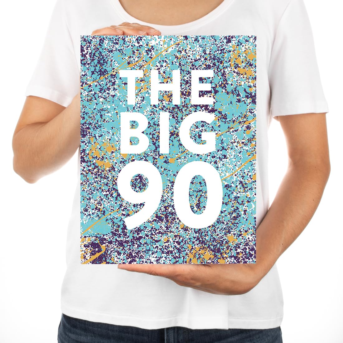 Funny Jumbo Birthday Card for 90th Birthday - 8.5x11 Inch Greeting Card with Envelope - Perfect for Milestone Celebrations & Humorous Gifts