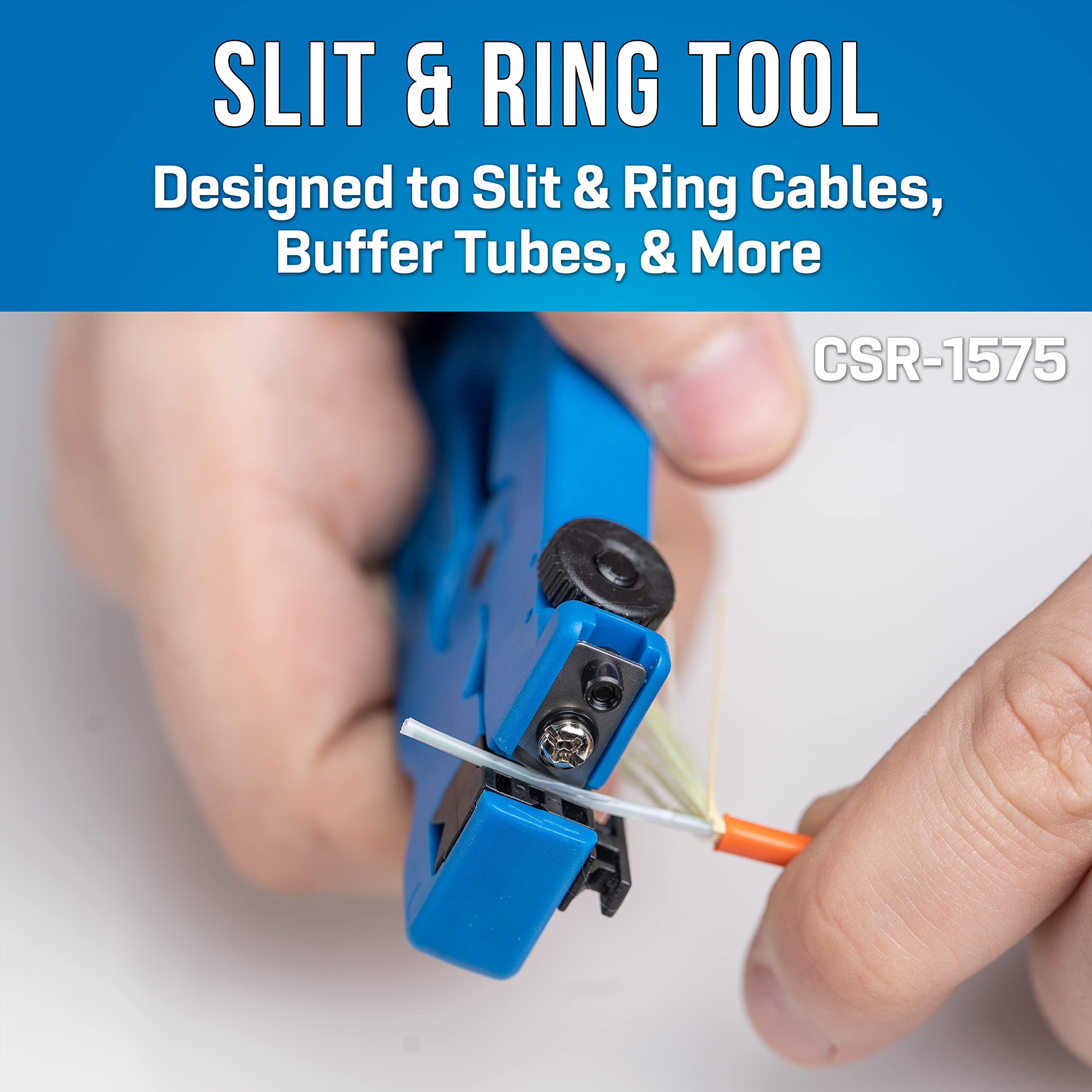 Jonard Tools TK-105 Fiber Optic Mid Span Slit & Ring Tool Kit (1.2mm-10mm) with Durable Carrying Case - Perfect for Network Cable Installation & Fiber Optic Maintenance