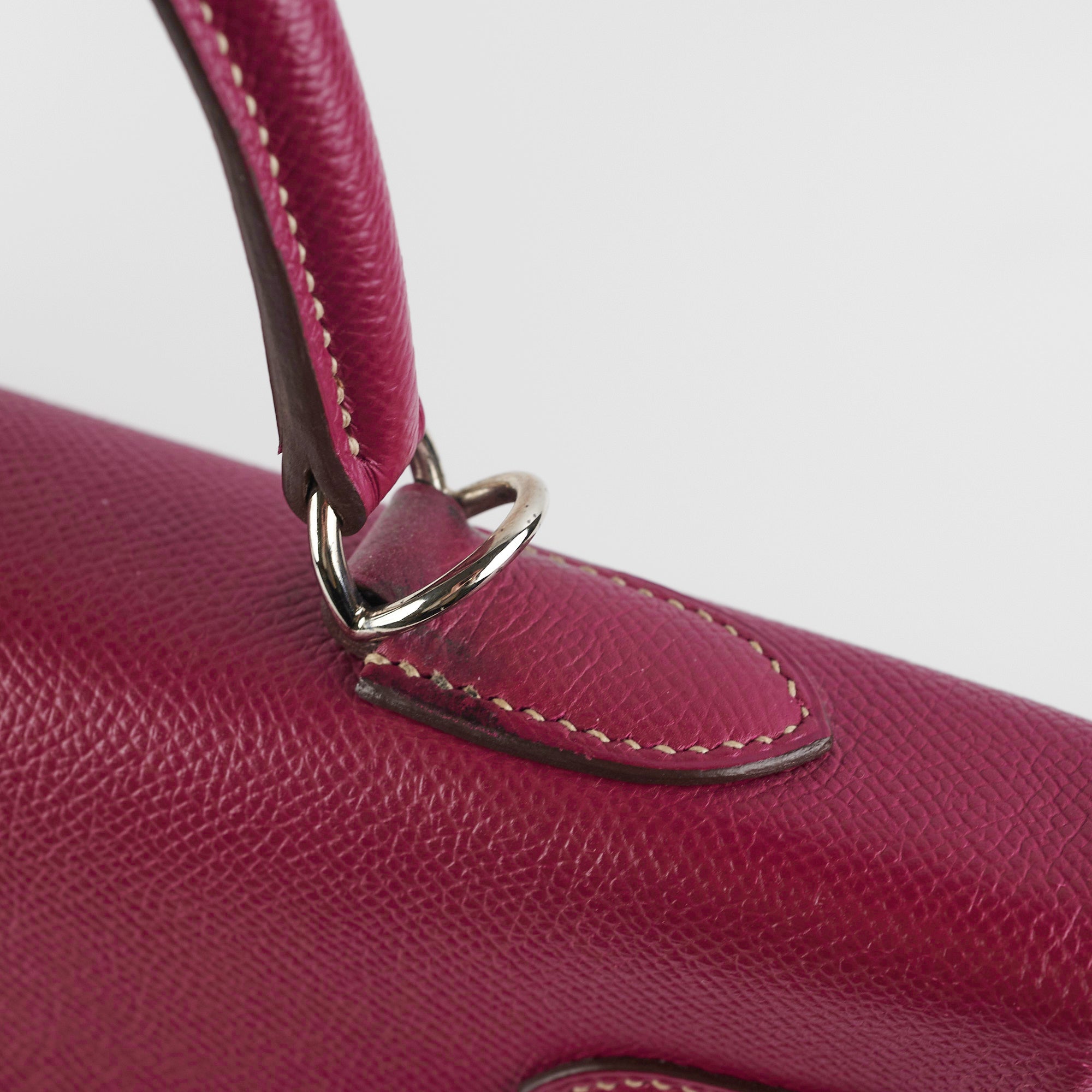 Authentic Hermes Kelly 35 Epsom Leather Bag in Tosca Color with Square Stamp (2011) - Luxury Handbag for Women, Perfect for Work, Travel & Special Occasions