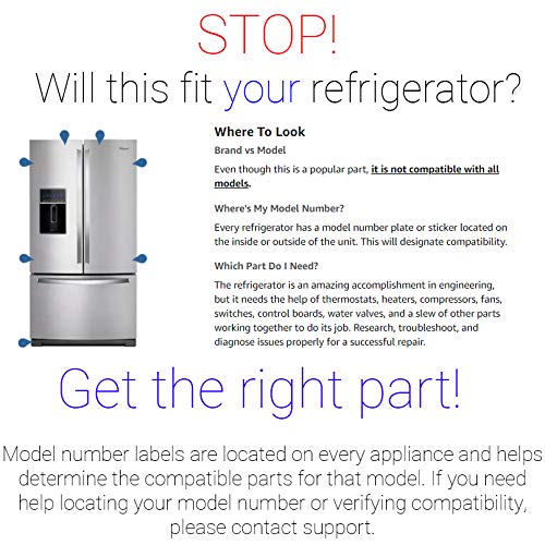 2241798224 241798231 Refrigerator 8 Cube Ice Maker Replacement Assembly - Compatible with Specific Models (Not Universal) - Perfect for Home Kitchen Appliance Repair & Maintenance