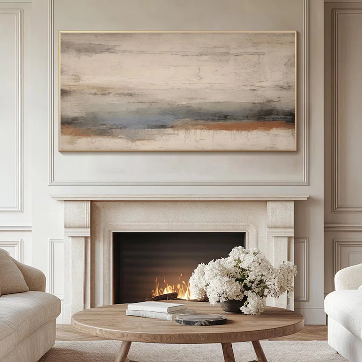 Abstract Tranquility Wall Art Print #WS299 - Modern Home Decor for Living Room, Bedroom & Office