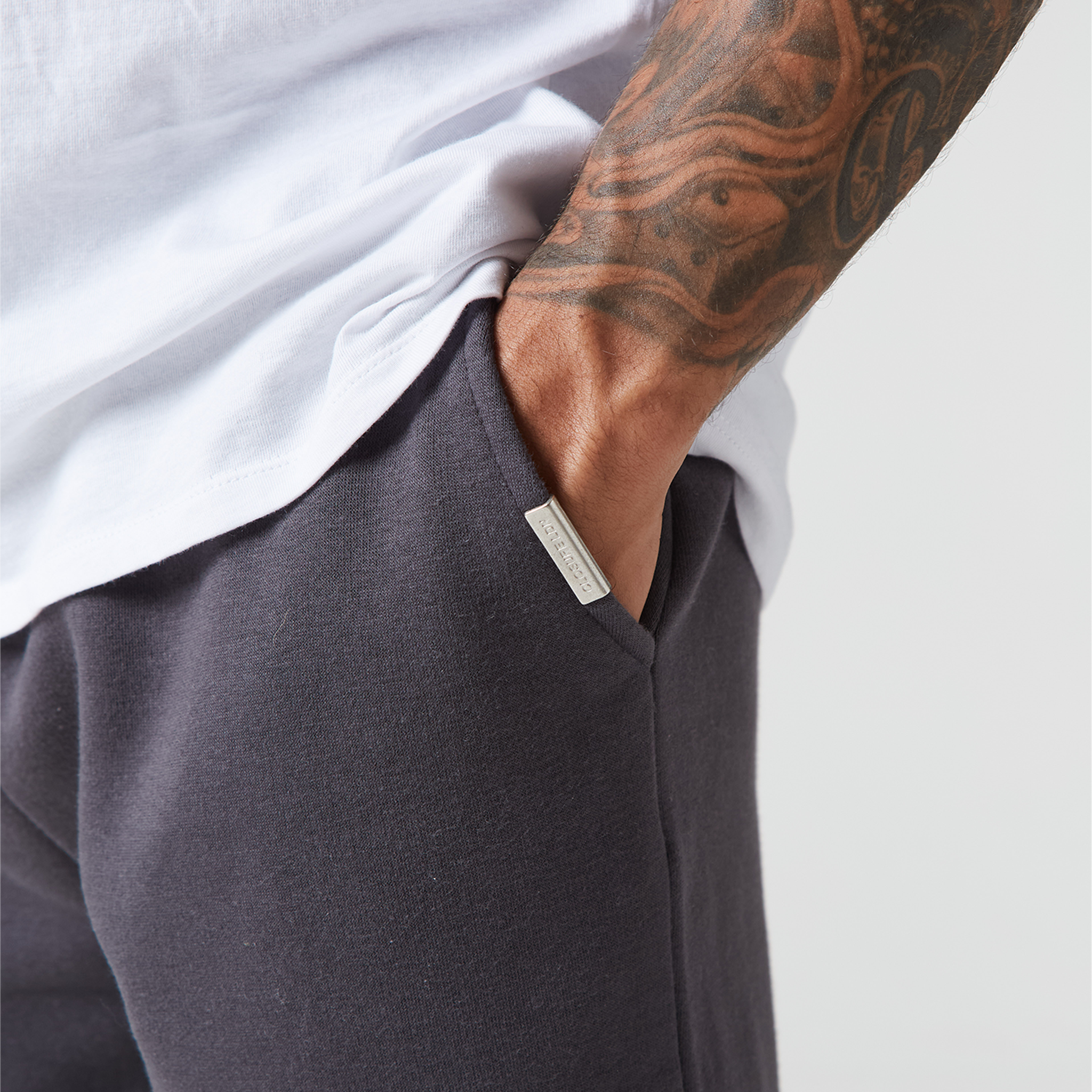 Relaxed Fit Cuffed Jogger Pants for Men - Soft & Comfortable Dark Grey Sweatpants | Perfect for Lounge, Gym & Casual Wear