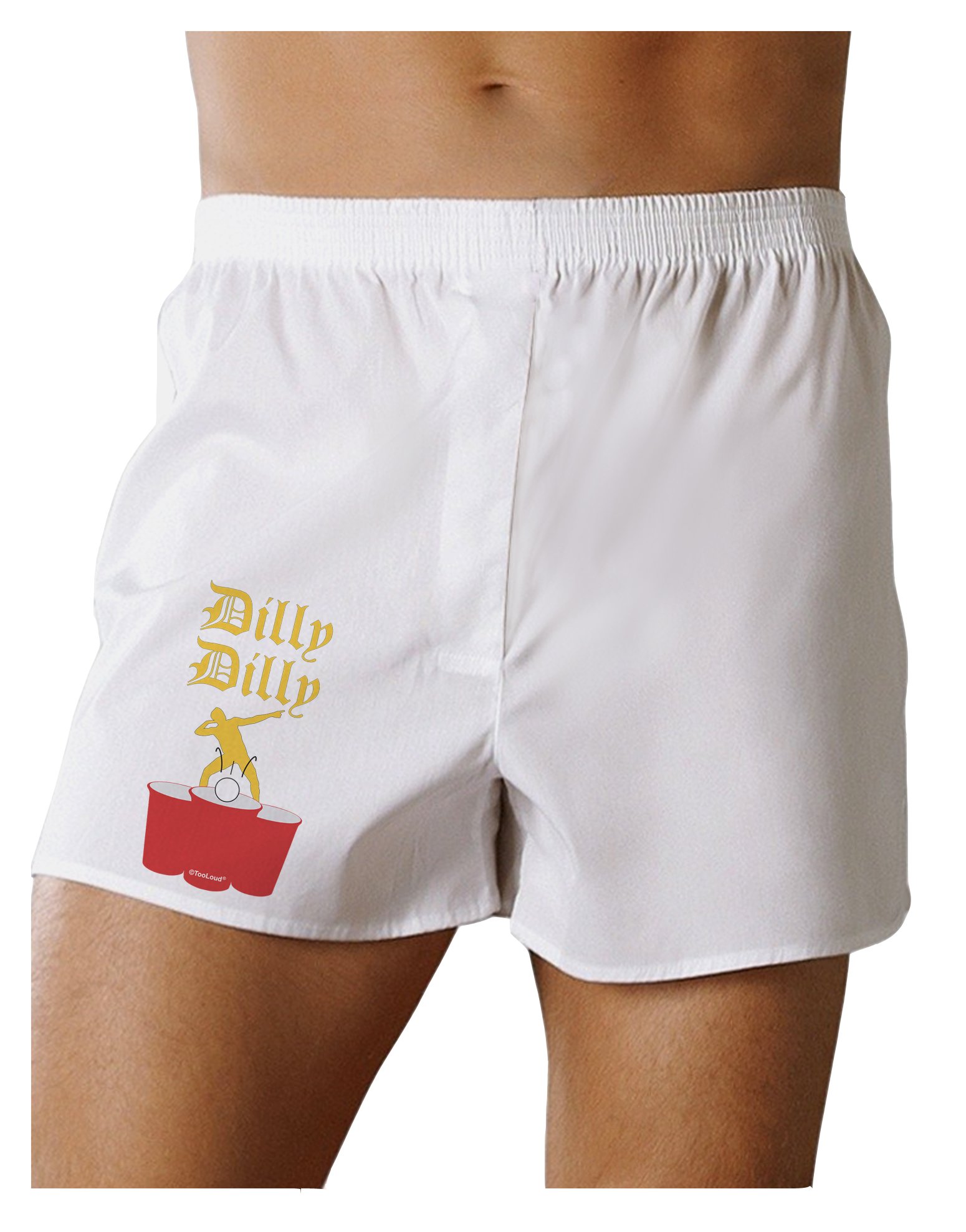 TooLoud Dilly Dilly Funny Beer Boxer Shorts - Novelty Underwear for Men - Perfect for Parties, Gifts & Casual Wear
