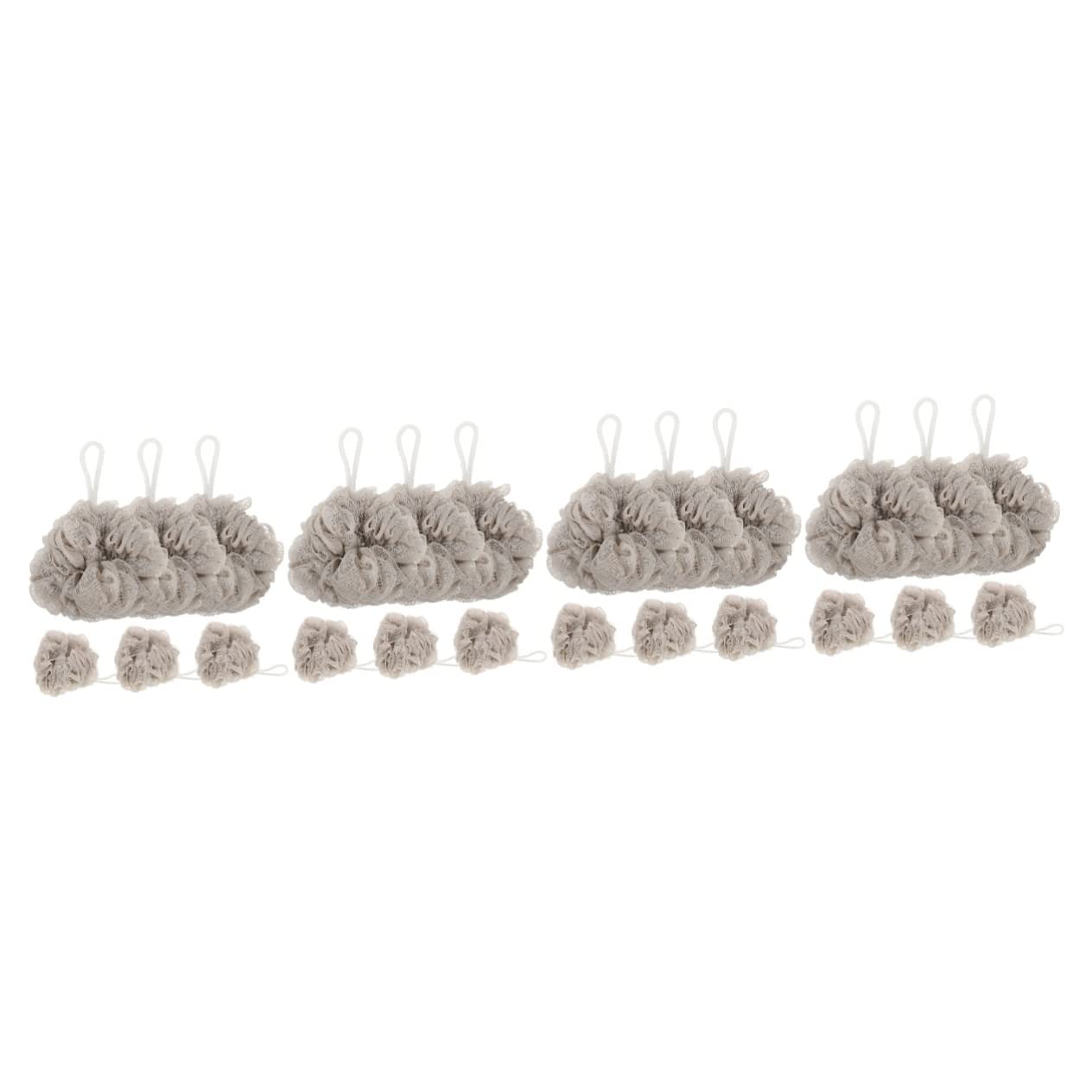 24 Pcs Travel Bath Sponges - White Lanyard Shower Accessories for Hotel & Home Use