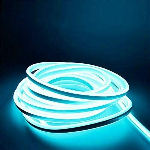 12V Flexible LED Strip Lights - Waterproof Neon Sign Lights with Silicone Tube (1M/3.3FT, Blue) for Home Decor, Bar Lighting, Party Decoration & Outdoor Signs
