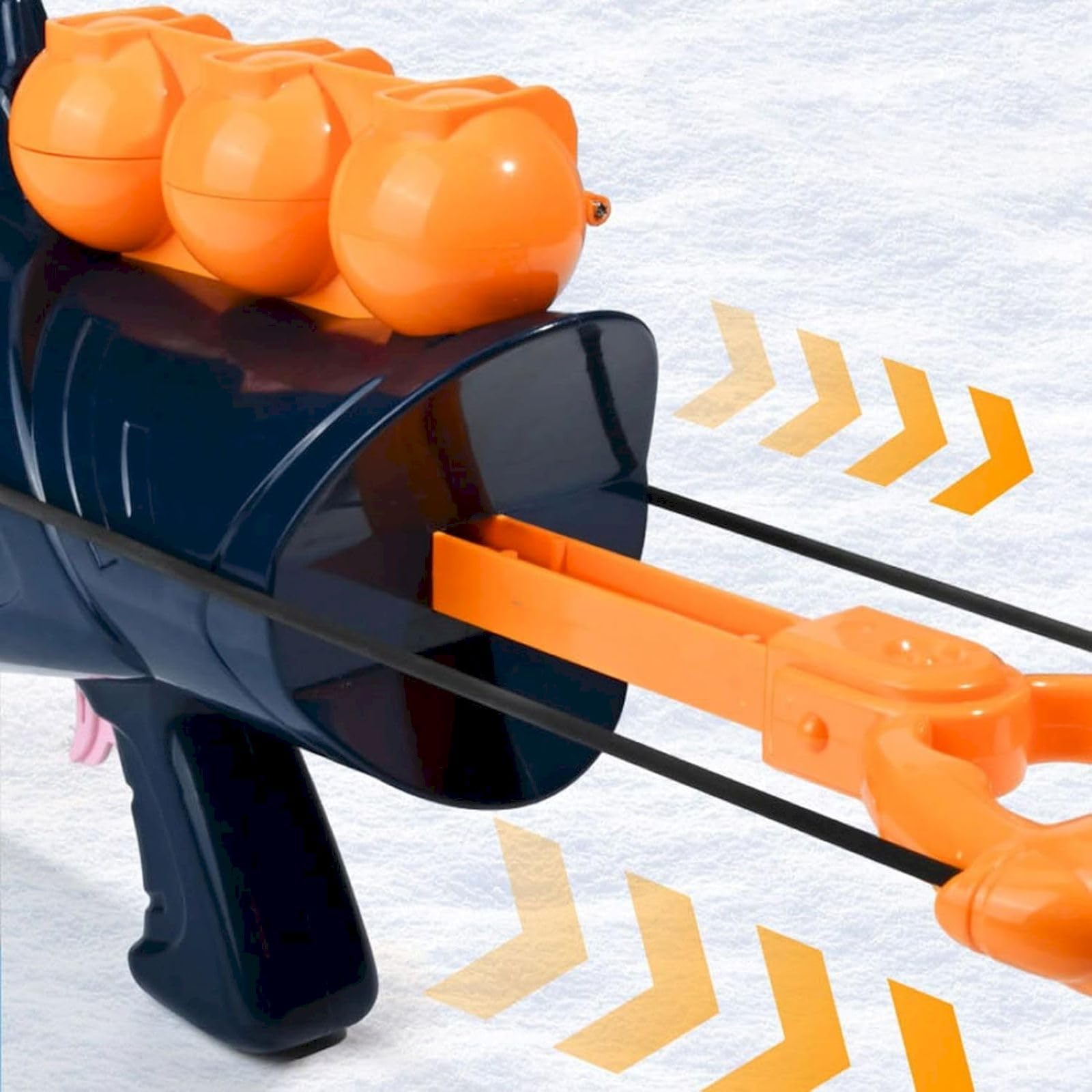 Shark Shape Snowball Maker Set - 6 Pack Snowball Gun & Clip Toys for Kids Winter Outdoor Snowball Fight (Pink, with Accessories) | Fun Snow Play for Backyard Games & Family Winter Activities
