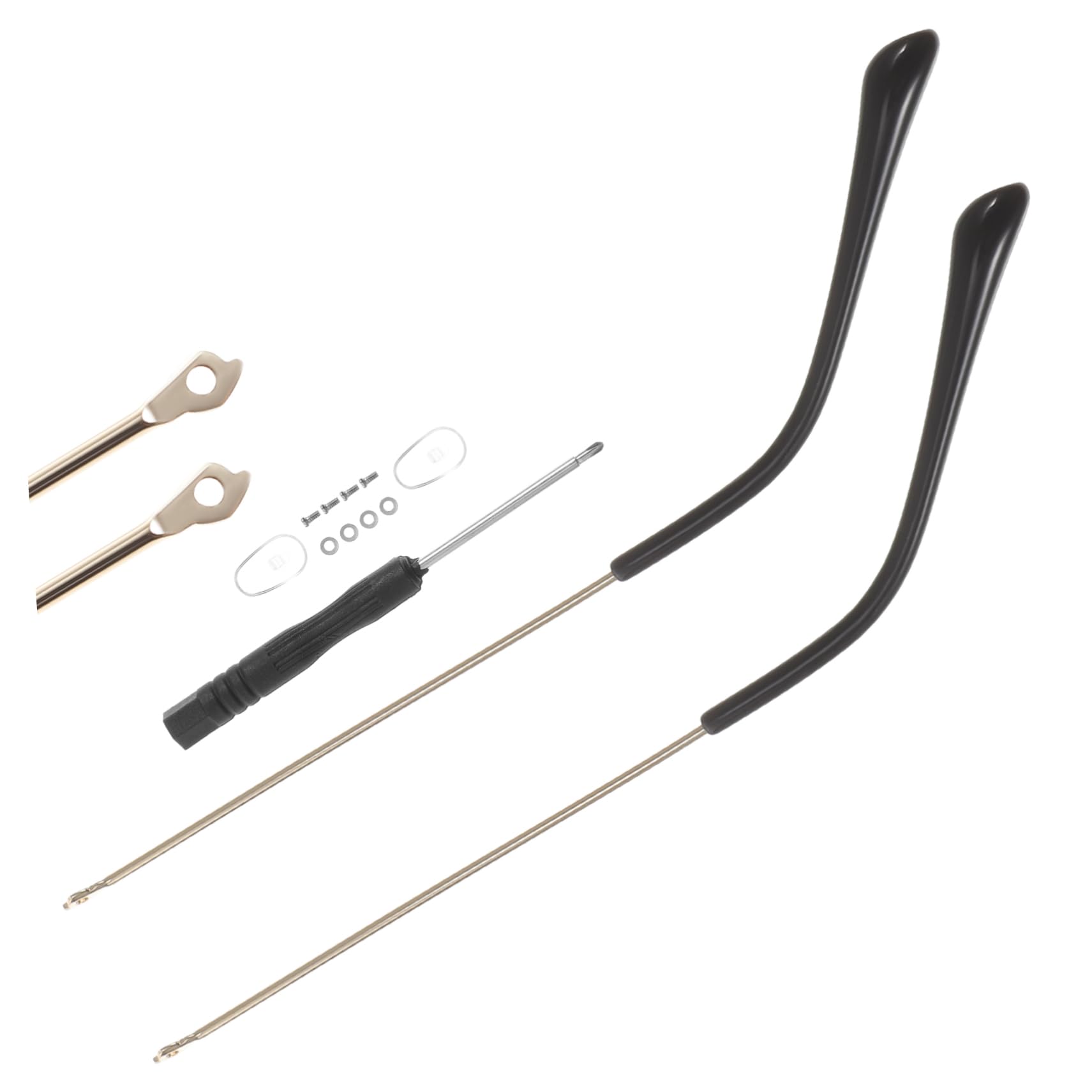 Gatuida 1 Pair Glasses Temple Tips - Alloy Sunglasses Repair Kit for Fixing Loose Glasses Legs | Eyewear Accessories for Comfort & Durability (Perfect for Reading, Driving & Daily Wear)