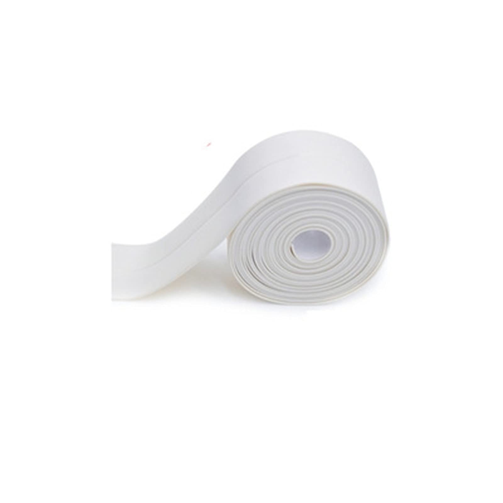 Tuscom 125.9 Inch PVC Self-Adhesive Waterproof Caulking Tape for Kitchen Sink, Bathroom, Shower Corner Seal - White Multicolor Repair Strip (Perfect for Leak Prevention, Crack Sealing & Home Maintenance)