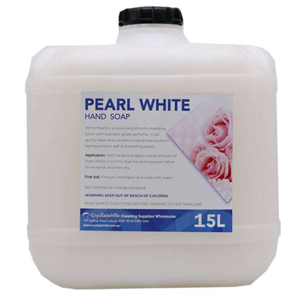 Natural White Pearl Hand Soap - Moisturizing & Antibacterial for Dry Skin - Perfect for Kitchen, Bathroom & Office Use