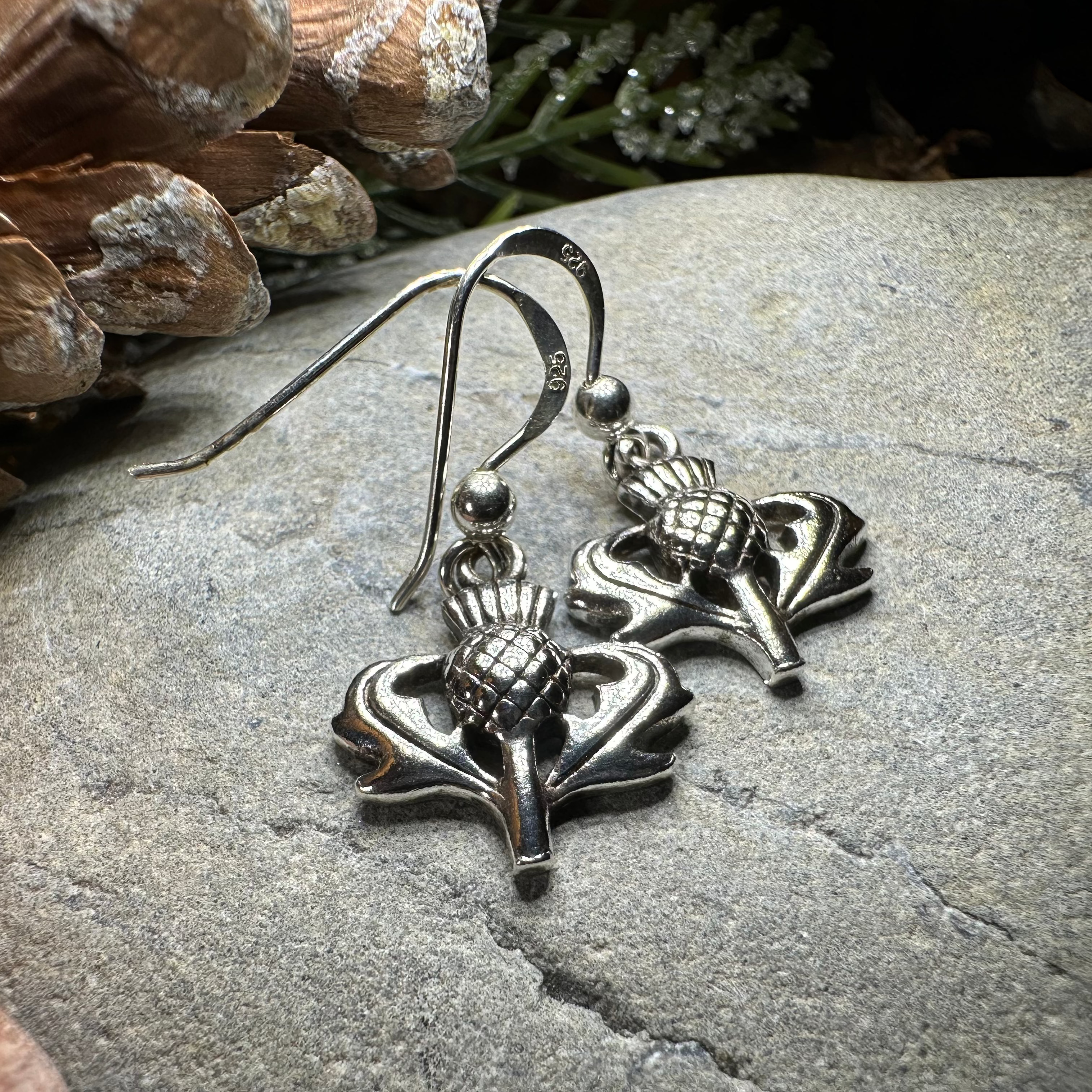 Mackenzie Sweet Thistle Earrings - Elegant Floral Dangle Earrings for Women | Hypoallergenic & Lightweight | Perfect for Weddings, Parties & Everyday Wear