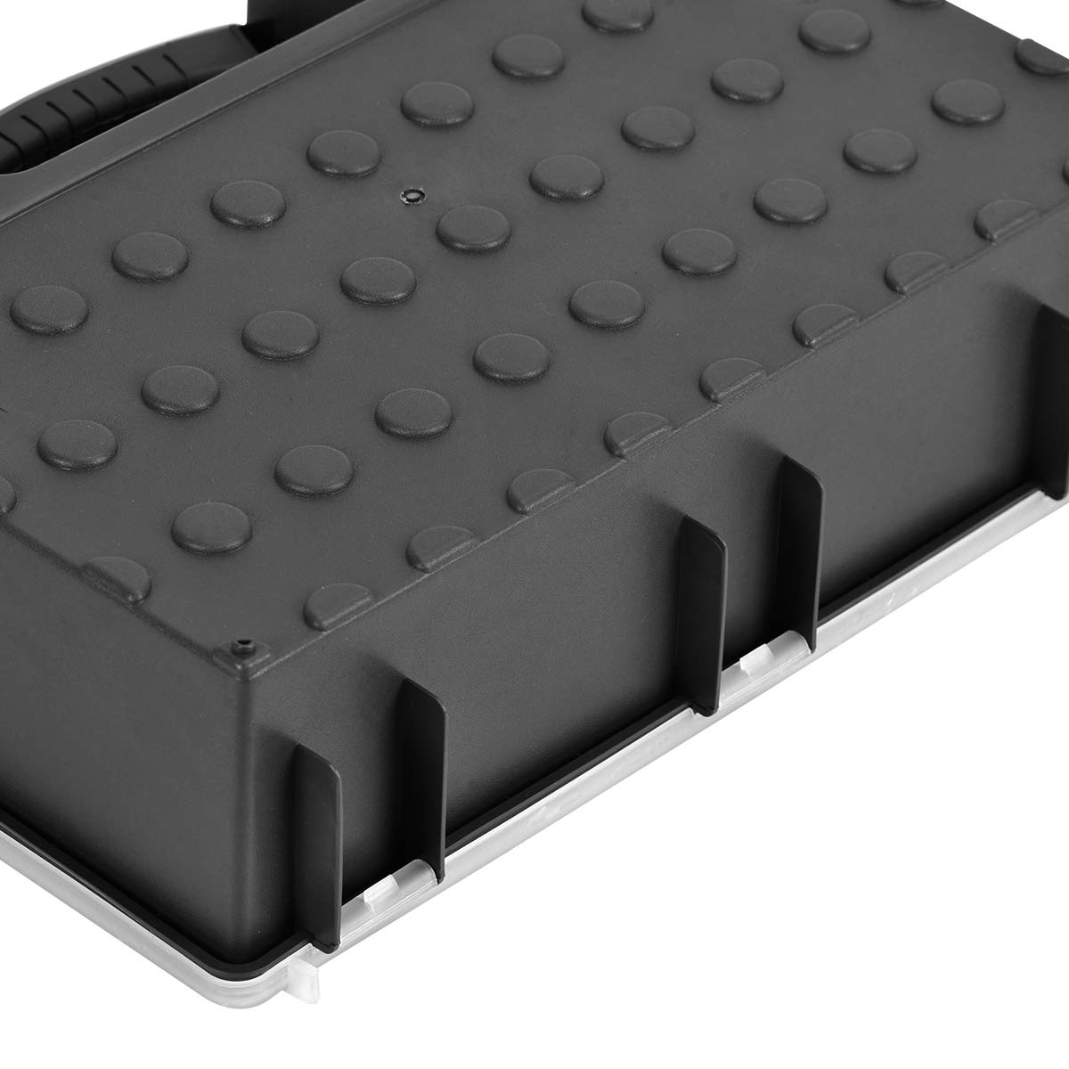 MEIJIA Large Plastic Tool Organizer Box with Removable Dividers - 16.5