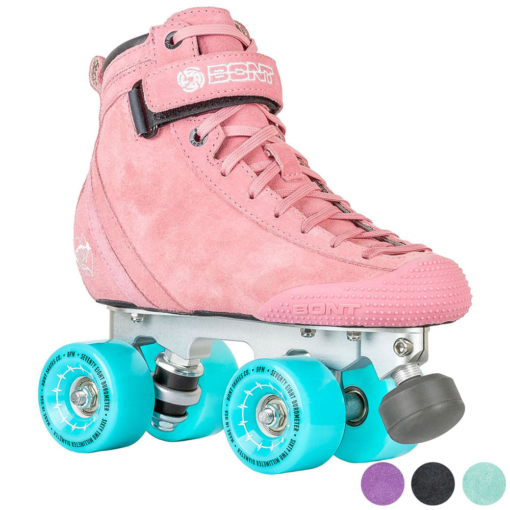 Bont ParkStar Tracer BPM Quad Roller Skates - Complete Package for Park Skating, Derby & Outdoor Roller Skating - Perfect for Adults & Teens