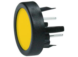 18mm Round Panel Mount Yellow MCS Switch 1241.1104.7091 - Durable Industrial Control for Machinery, Automation & Electrical Panels