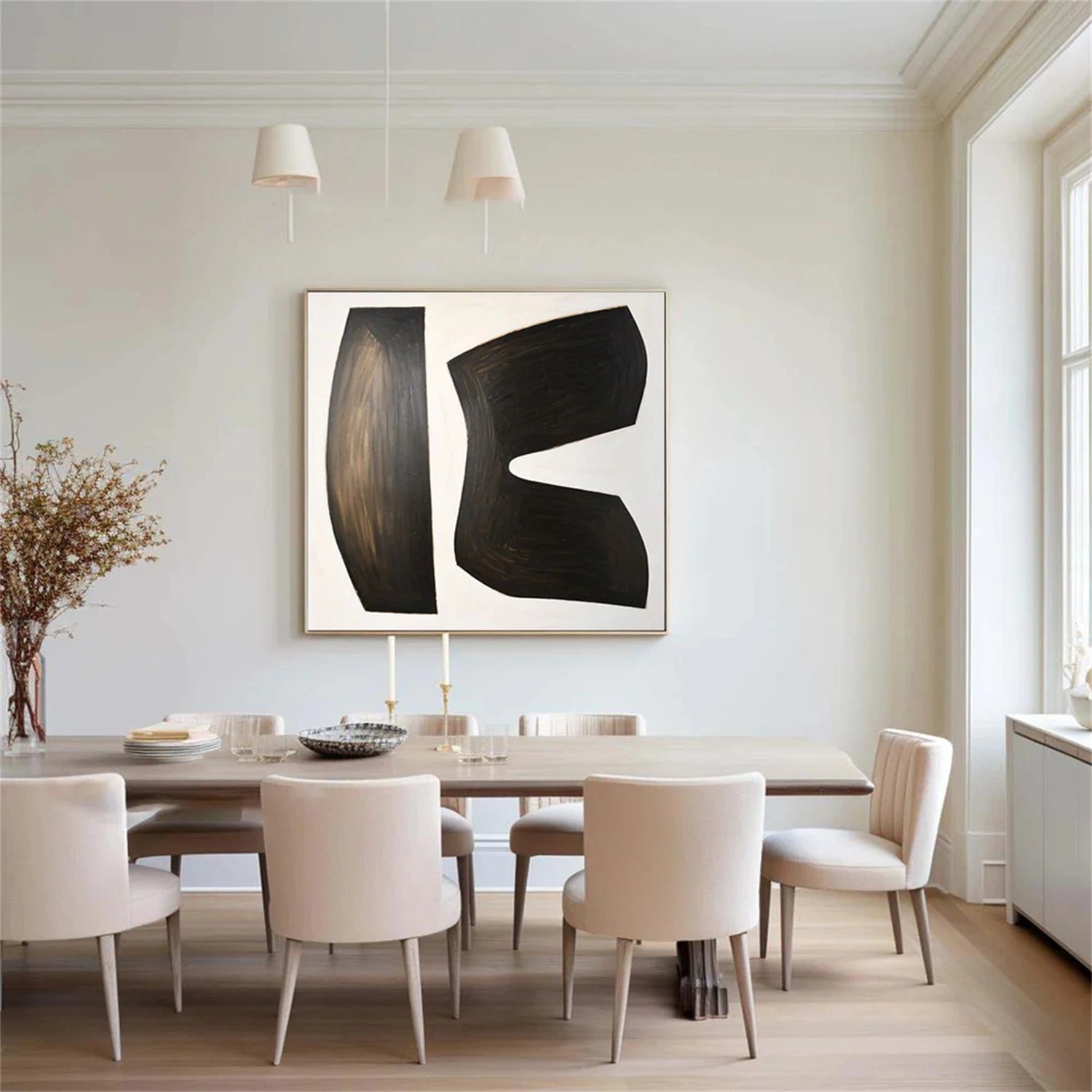 Abstract Tranquility Wall Art Canvas Print - Modern Home Decor for Living Room, Bedroom & Office - #WS223