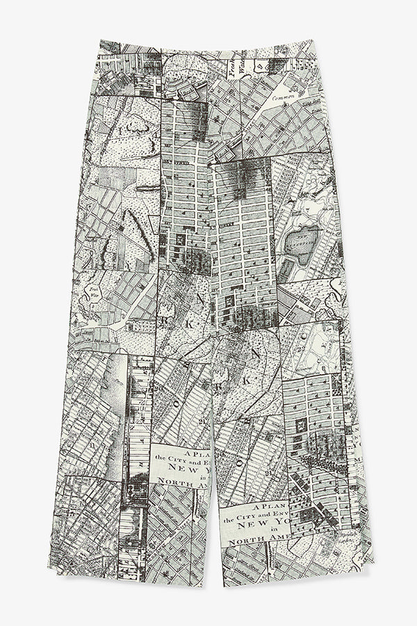 Zhou Culotte Washable Silk Pants - Borough Print Floral Design, Comfortable & Breathable for Women | Perfect for Office, Travel & Casual Wear