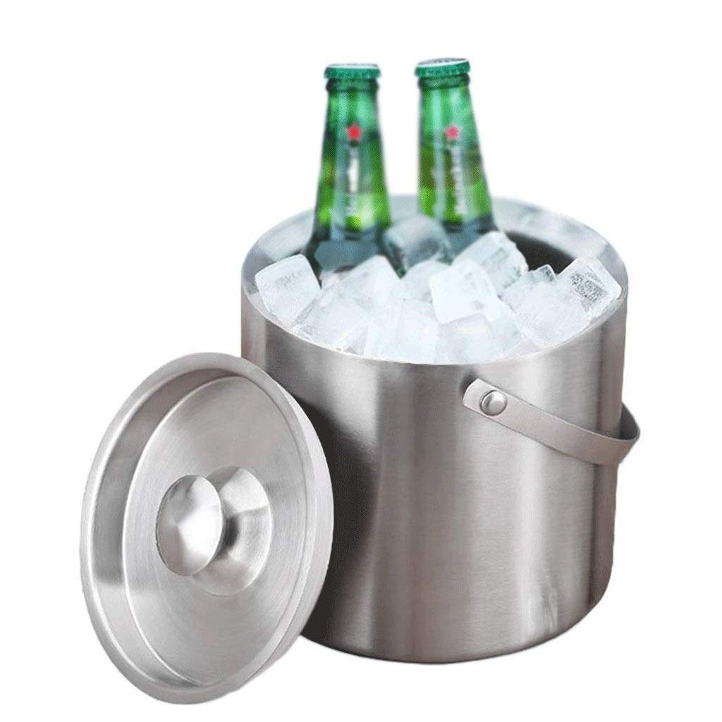 Premium Double Wall Stainless Steel Champagne Keg & Ice Bucket - Food Grade Barware for Wine, Beer & Beverage Chilling - Perfect for Parties, Weddings & Home Bars (Medium Size)